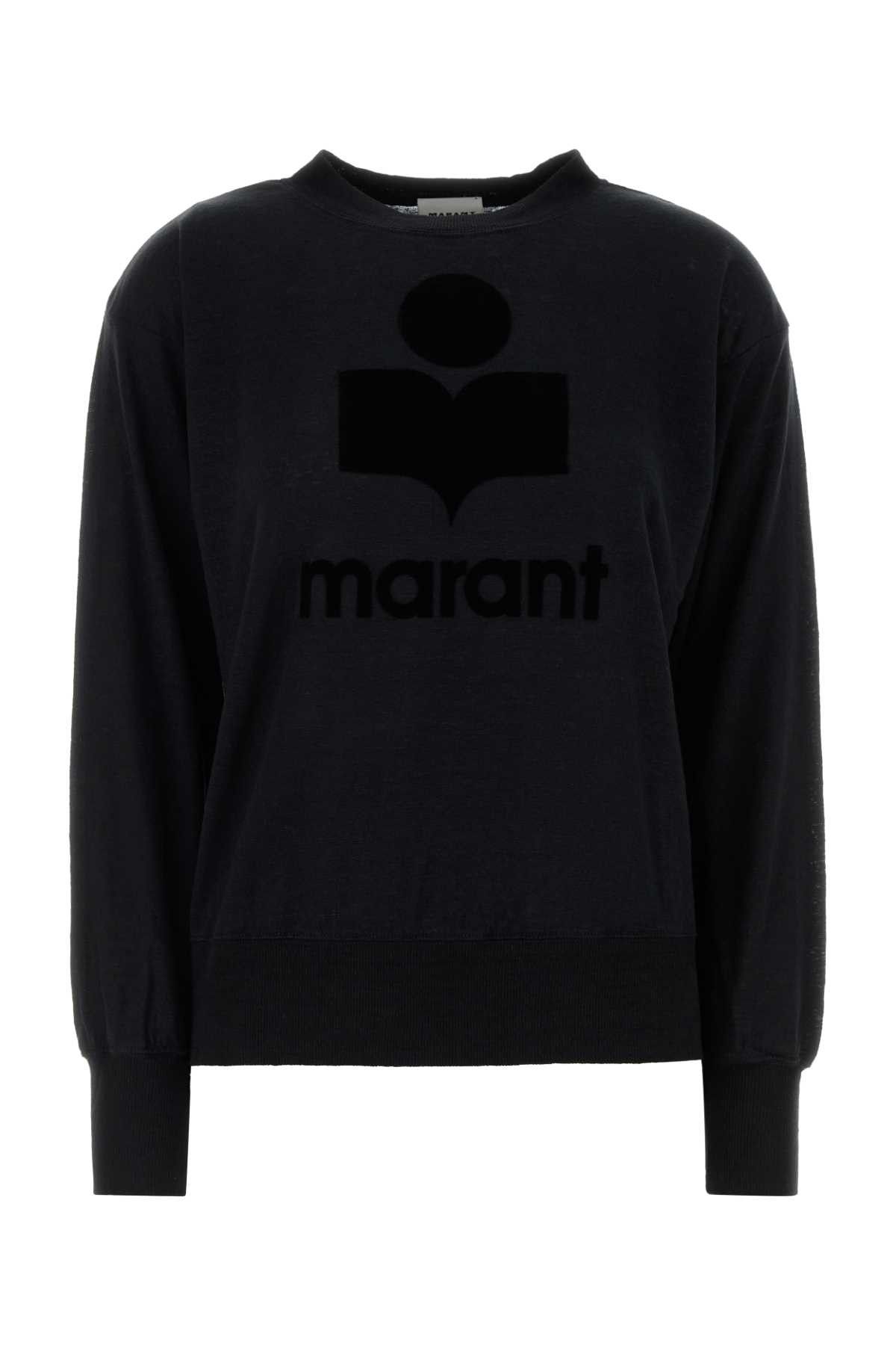 Isabel Marant Etoile Black Linen Klowia T-Shirt Size M / US 6-8 / IT 42-44 - 1 Thumbnail