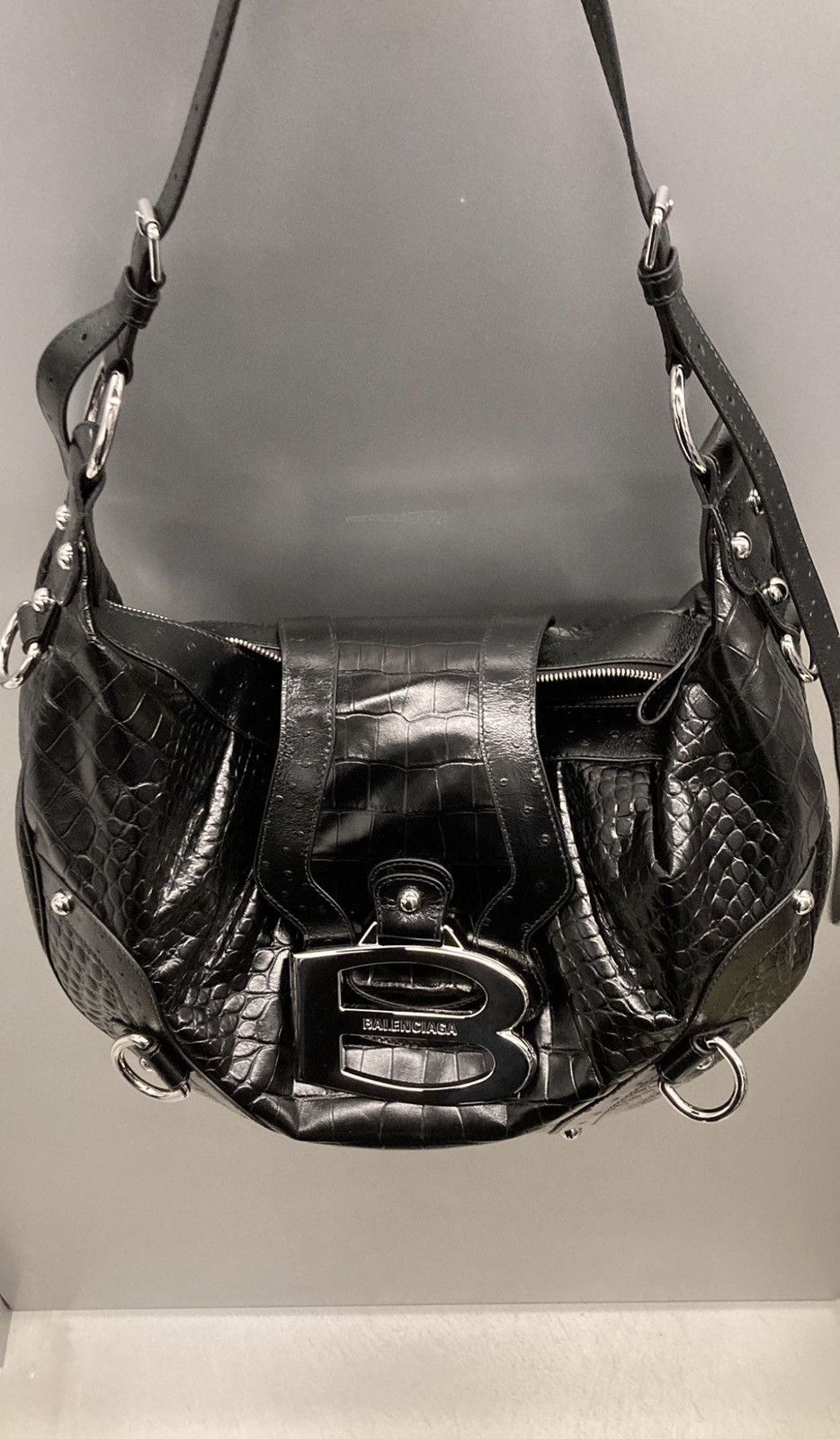 Balenciaga o1la1rc1a1025 Size: OS / Essex Hobo Bag in Black Size ONE SIZE - 1 Thumbnail