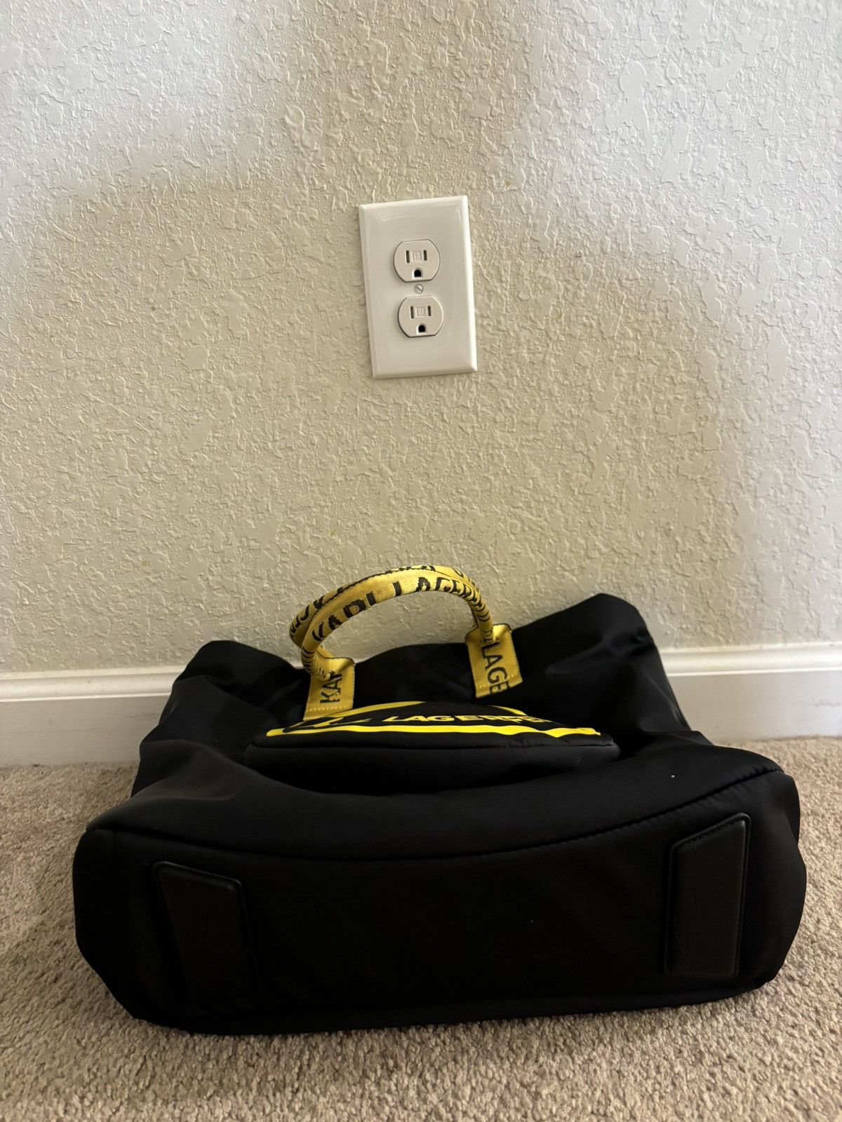 Karl Lagerfeld Karl Lagerfield x Smiley World Nylon Tote Size ONE SIZE - 7 Thumbnail