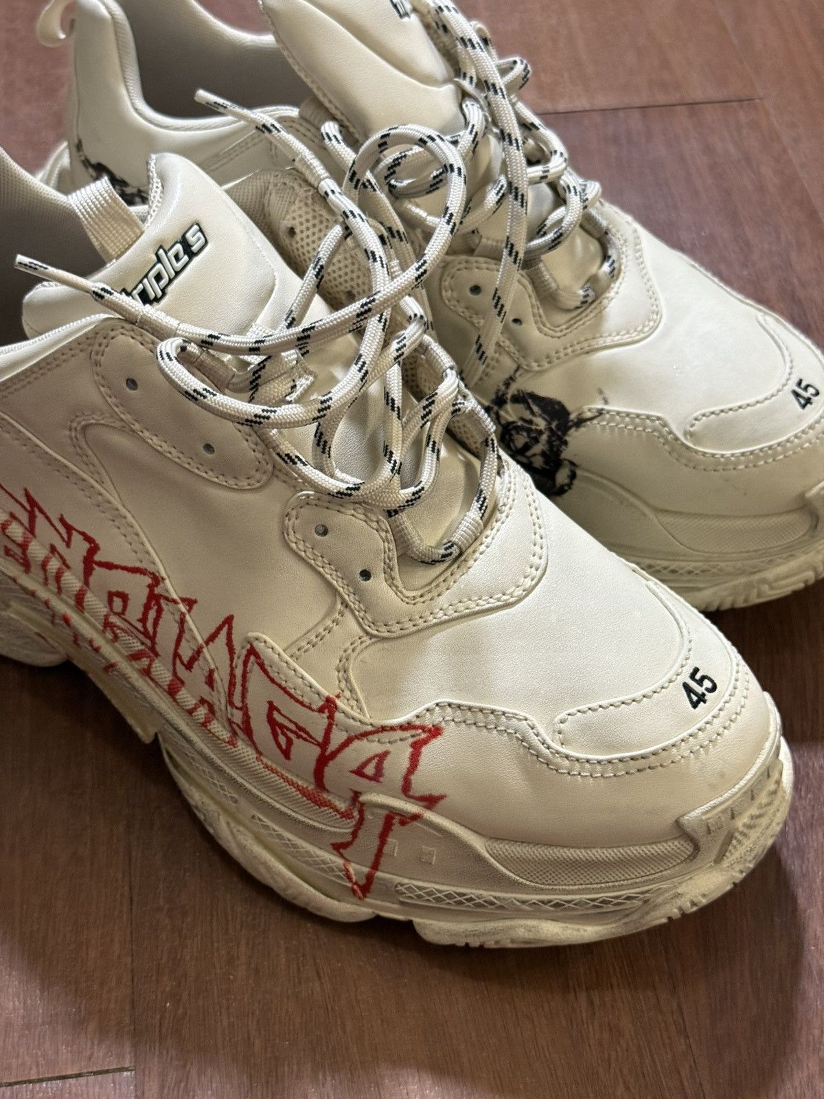 Balenciaga Balenciaga Triple S Diy Metal Shoes size 45 Size US 12 / EU 45 - 3 Thumbnail