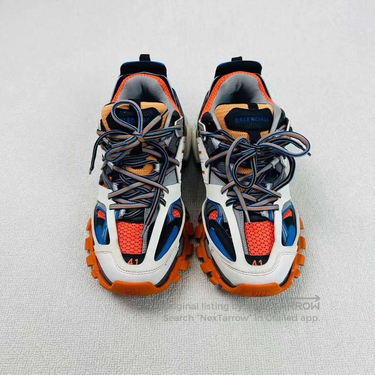 Balenciaga Balenciaga Track Dad Sneakers White Orange. Size US 8 / EU 41 - 2 Thumbnail
