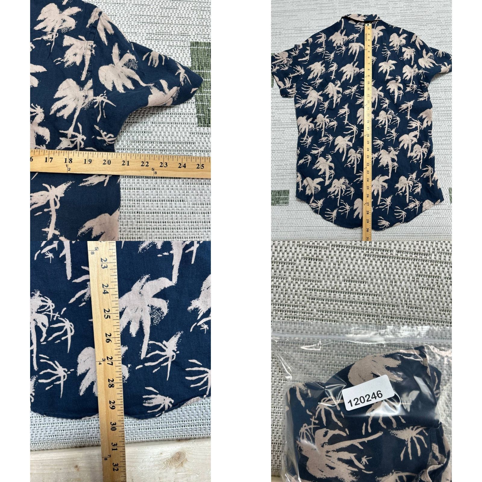 Rodd & Gunn Rodd & Gunn Haskell Point Shirt Men Medium Blue Sports Print Palm Print Button-Up Casual Shirt Size US M / EU 48-50 / 2 - 8 Thumbnail
