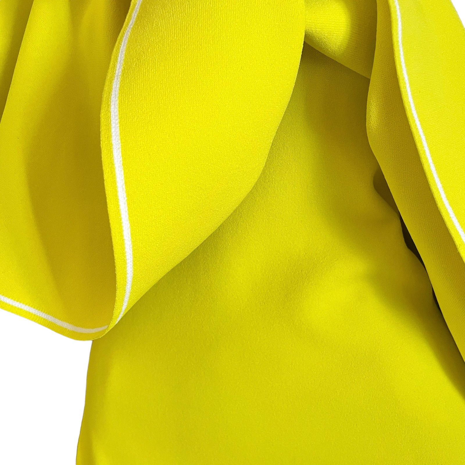 Diane von Furstenberg Diane Von Furstenberg Yellow One Shoulder Ruffle Front Dress Size S / US 4 / IT 40 - 6 Thumbnail