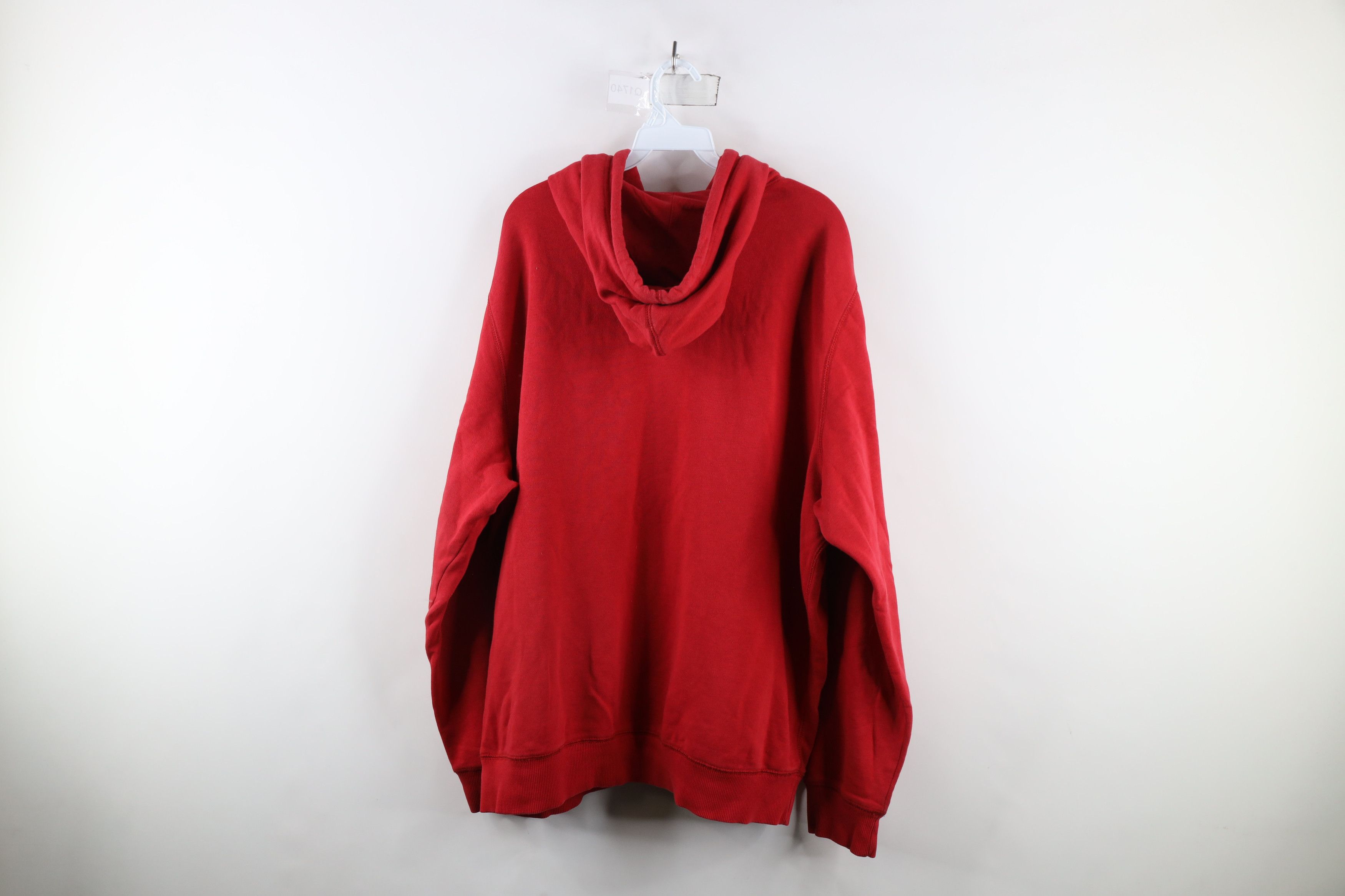 Nike Vintage Nike Travis Scott Mini Swoosh Hoodie Sweatshirt Red Size US XXL / EU 58 / 5 - 11 Thumbnail
