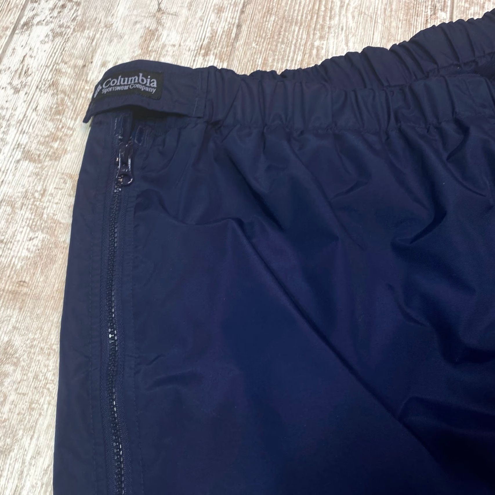Vintage Columbia Snow Pants Womens 2X Blue Nylon Ski Lined Side Zip Elastic Waist Size 27" / US 4 / IT 40 - 5 Thumbnail
