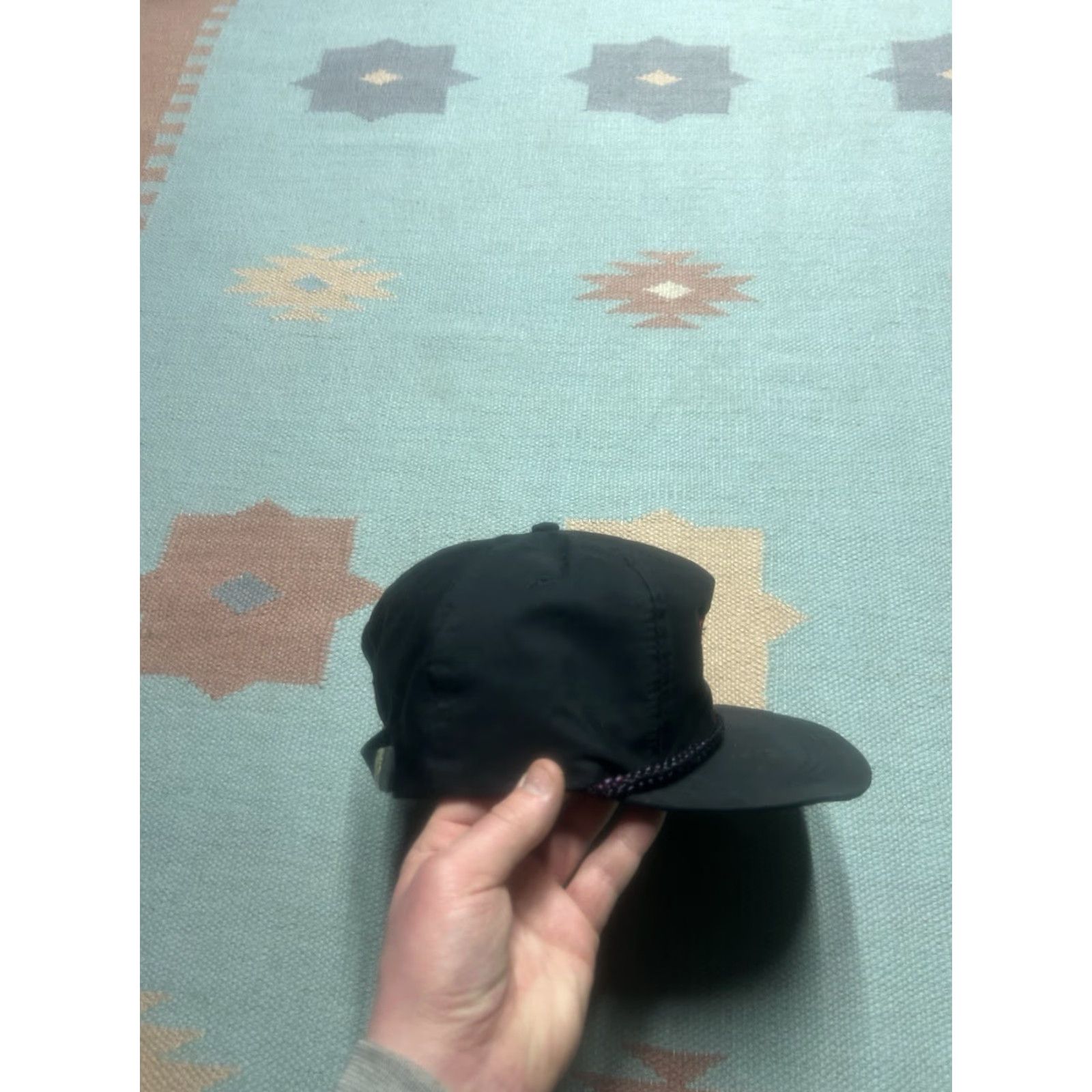GAS VINTAGE Pacific Strapback Hat Cap Pride Gas Embroidered Adjustable Black Fuel Men Size ONE SIZE - 8 Thumbnail