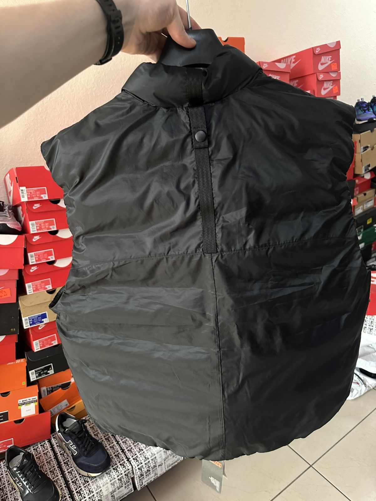 Nike × Vintage Nike tech pack vest size M-L oversized rare black drill Size US M / EU 48-50 / 2 - 3 Thumbnail