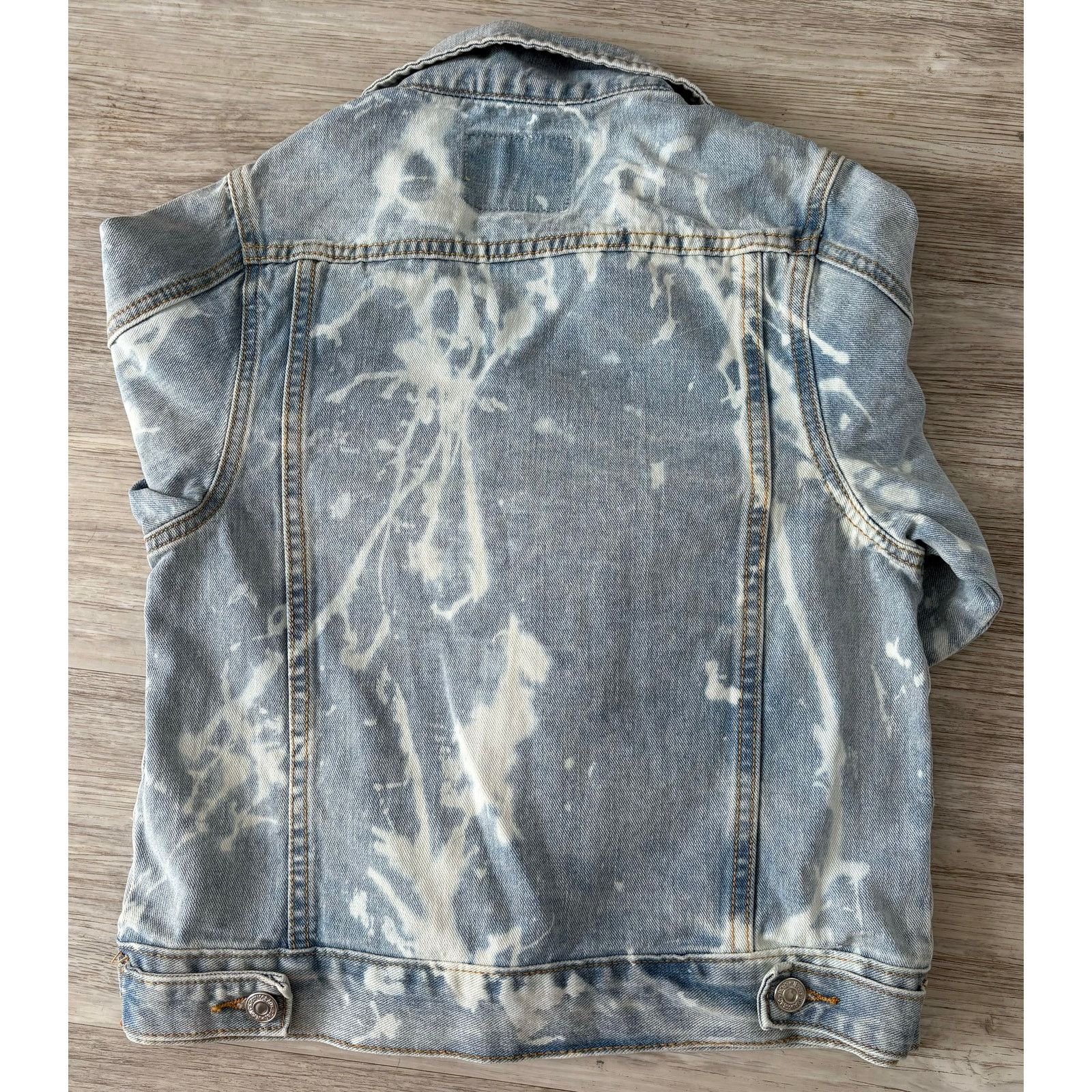 Levi's Levi’s Strauss & Co | Denim Jacket Bleach Dyed | Small Size S / US 4 / IT 40 - 2 Thumbnail