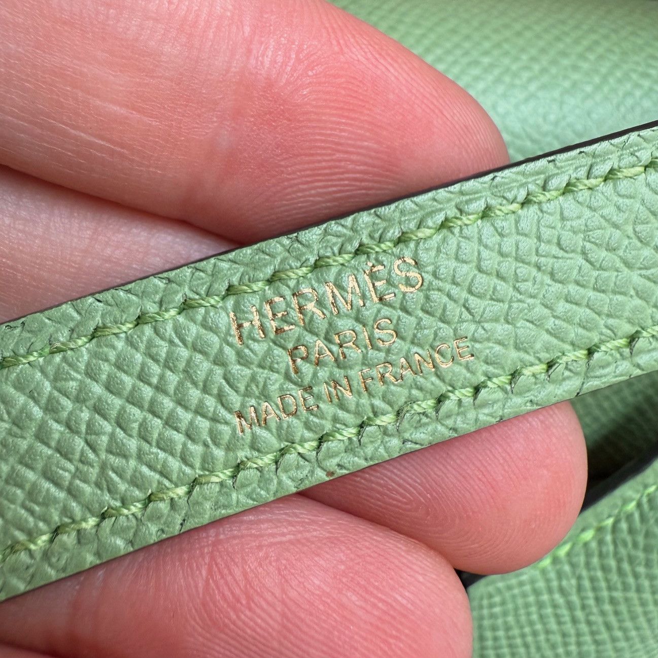 Hermes Hermès 2021 Criquet Green Epsom Kelly II Sellier 28 GHW Bag Size ONE SIZE - 20 Thumbnail