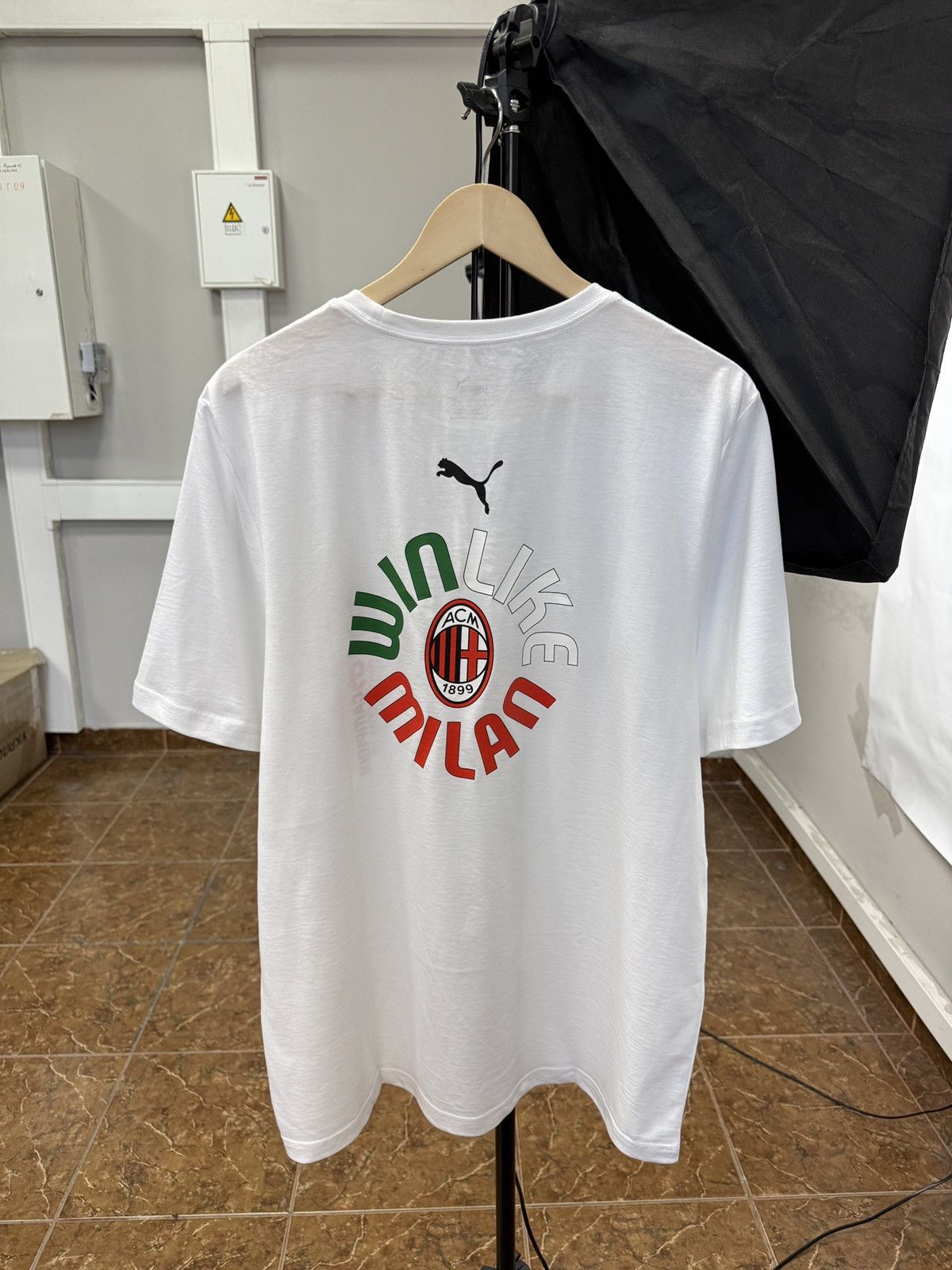 Puma 🇮🇹 Puma AC Milan 2021-22 Champions T Shirt Campioni D’Italia Size US XL / EU 56 / 4 - 2 Thumbnail