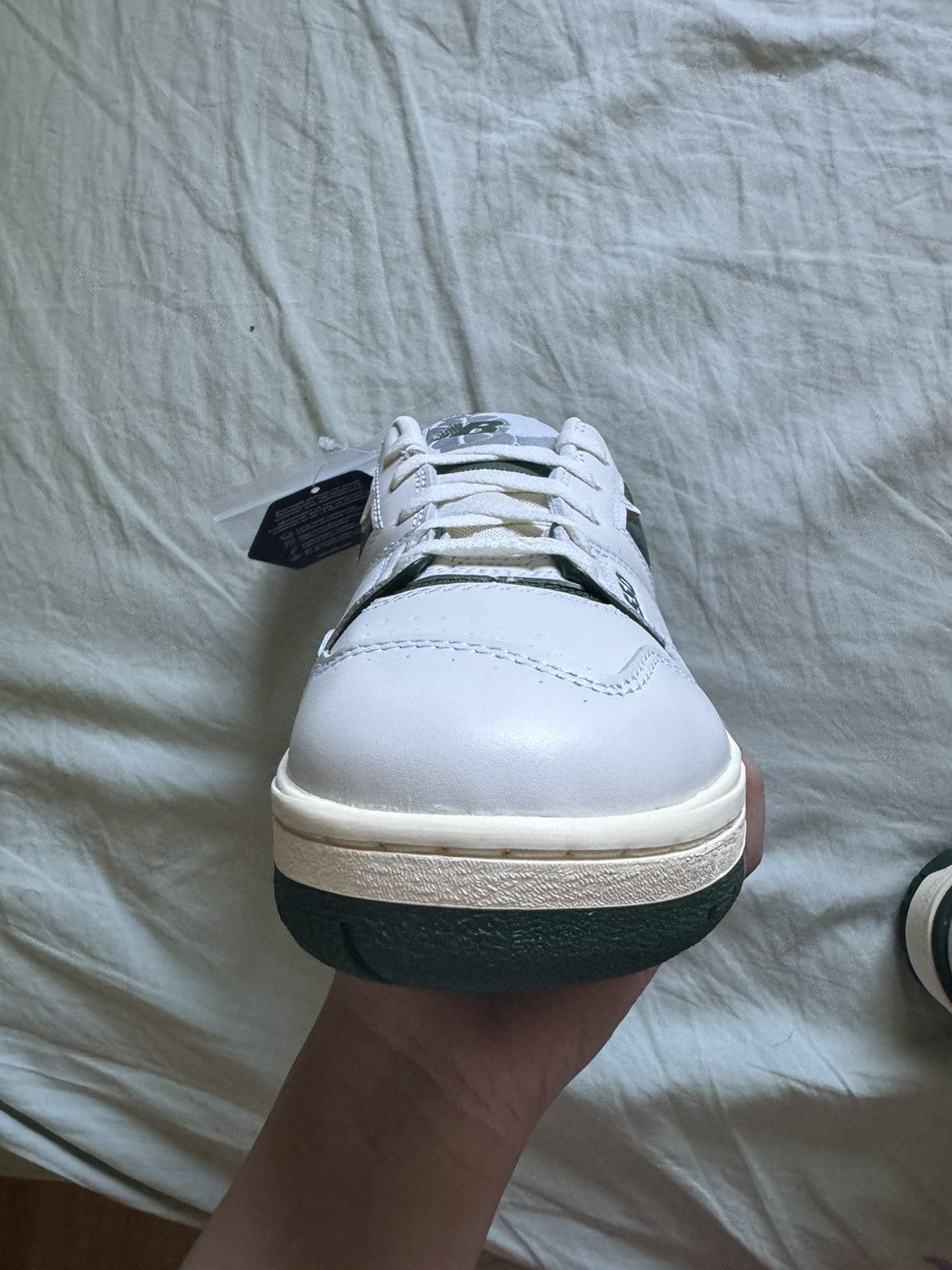 Aime Leon Dore × New Balance *NEW* Aime Leon Dore 550 White Green Vintage Sneakers Size US 9 / EU 42 - 2 Thumbnail