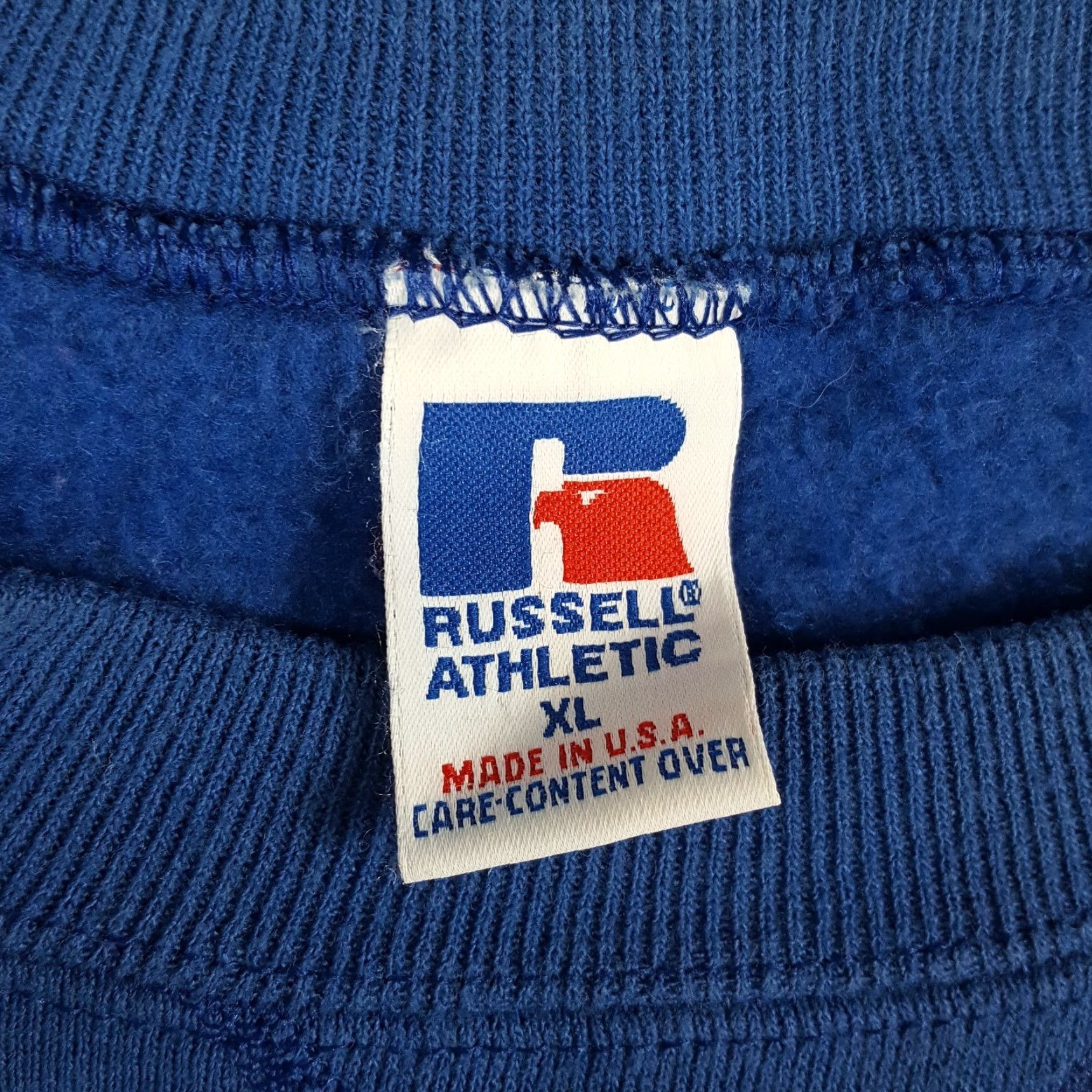 Russell Athletic VINTAGE Russell Athletic Sandy River Tigers School Football XL Pullover Crewneck Sweatshirt Blue Mens Football 90s College Retro University Sweatshirt Size US XL / EU 56 / 4 - 6 Thumbnail