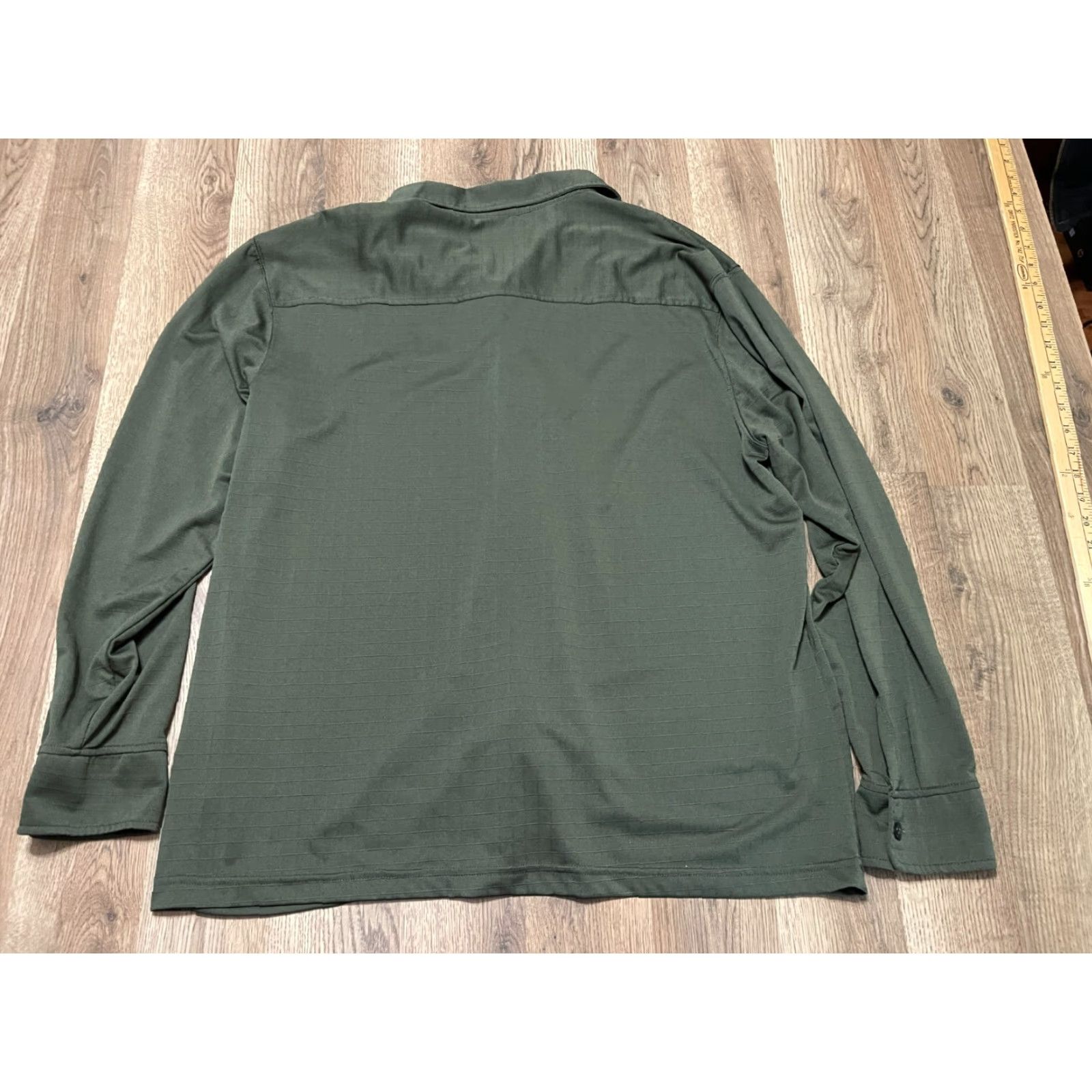 George George Shirt Mens Size XL Green Button Up Long Sleeve Size US XL / EU 56 / 4 - 2 Thumbnail