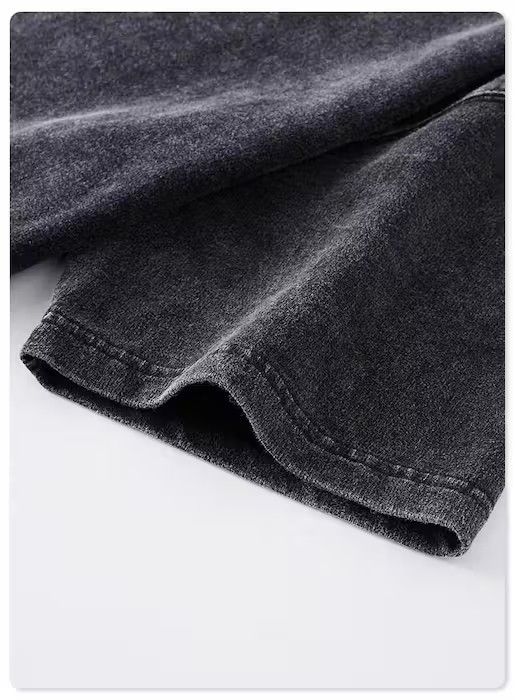 Japanese Brand Blank Comfy Black Washed T Shirt, Streetwear y2k Size US M / EU 48-50 / 2 - 6 Thumbnail