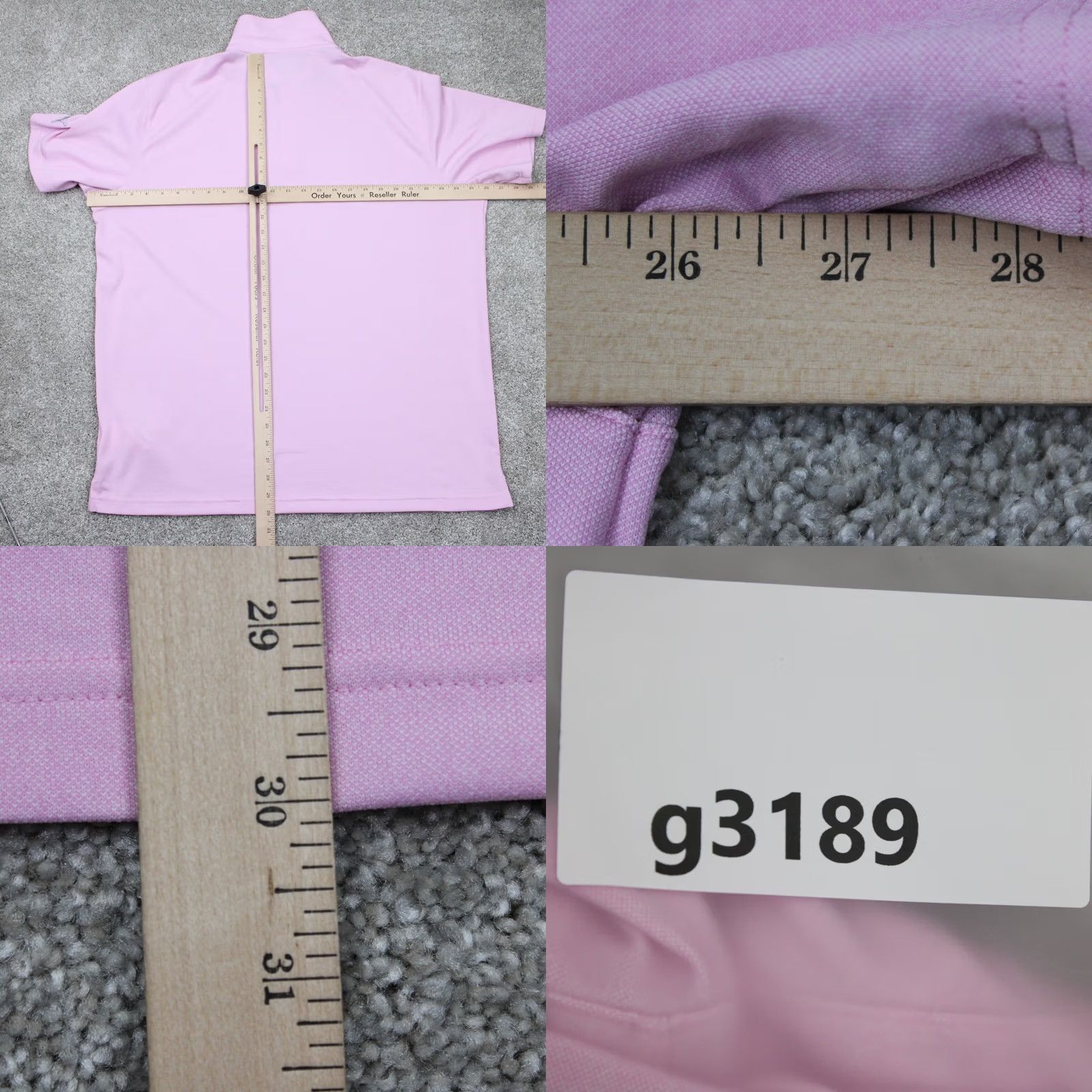Puma PUMA Polo Shirt Mens XL Pink Polyester Blend Short Sleeve Button Collar Sports Golf Logo Size US XL / EU 56 / 4 - 9 Thumbnail