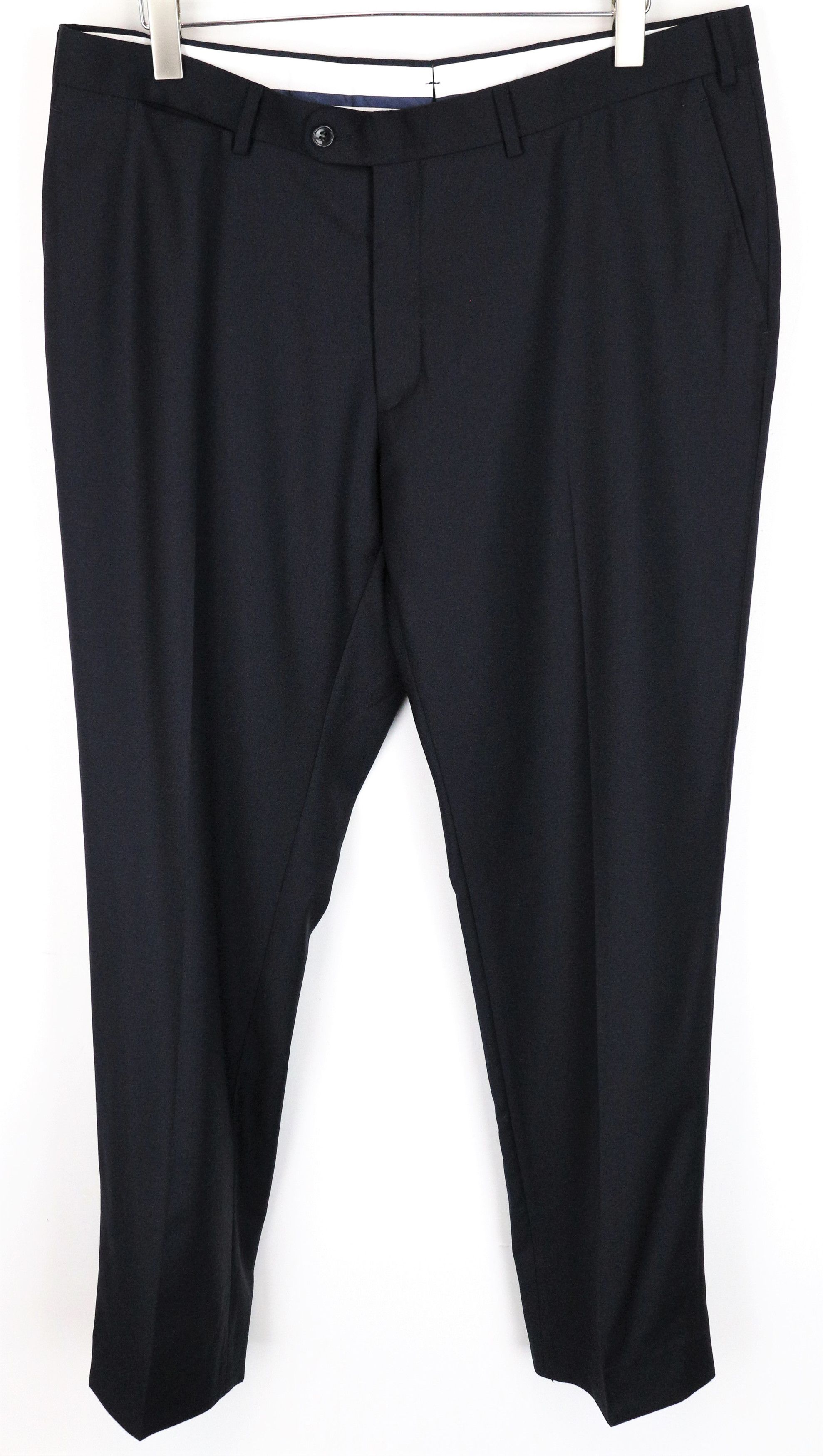 Suitsupply BRESCIA UK46S Dark Navy Wool Pleated Front Trousers 62100 Size 46S - 1 Thumbnail