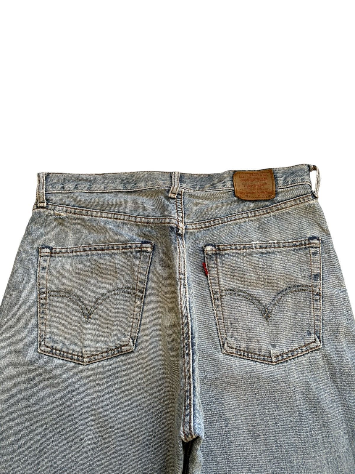 Levi's Vintage 90s Levis 504 Distressed Loose Jean Shorts Jorts Size US 34 / EU 50 - 10 Thumbnail