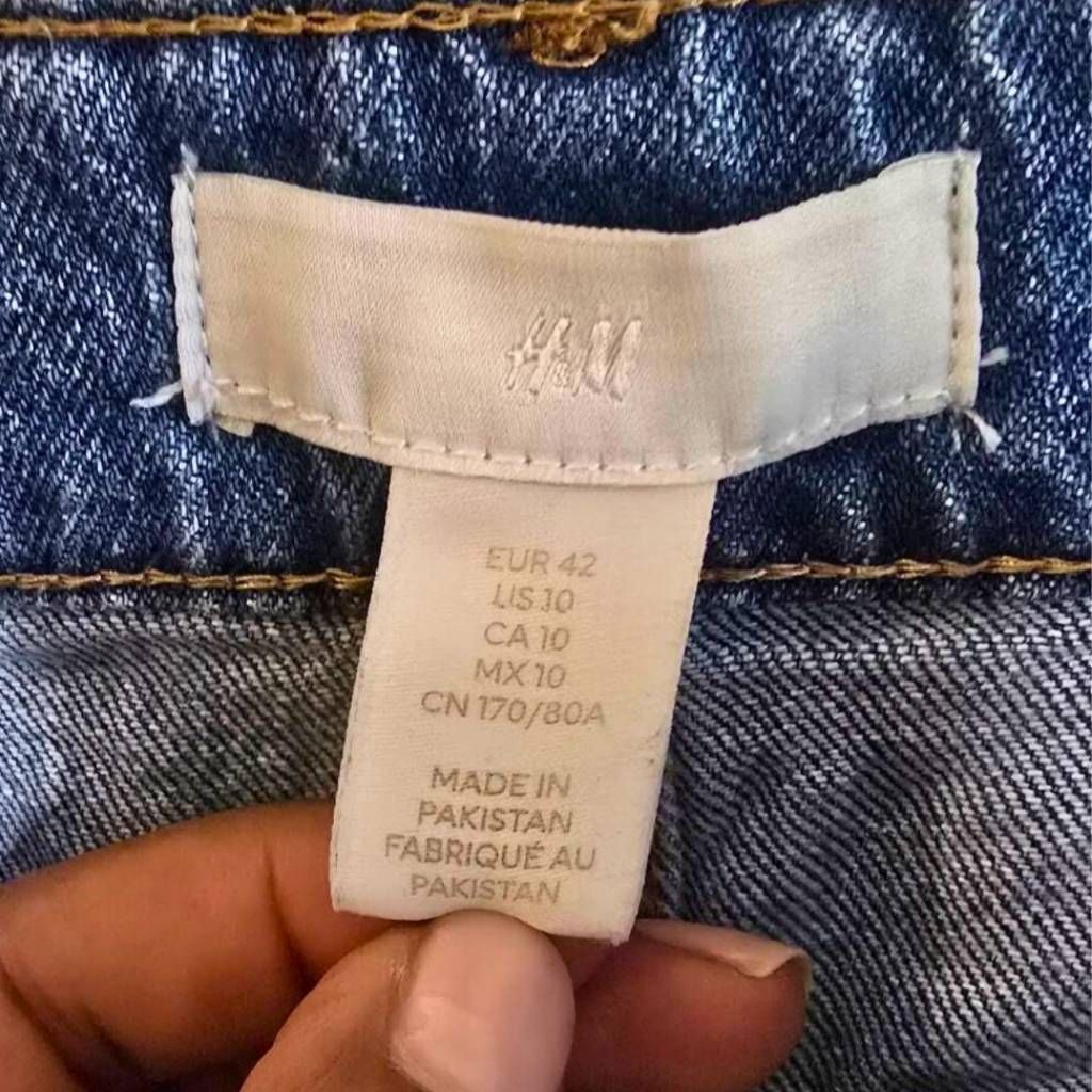 H&M H&M Women’s Blue Straight Wide Leg Jeans Size 10 High Rise D Size 32" / US 10 / IT 46 - 4 Thumbnail