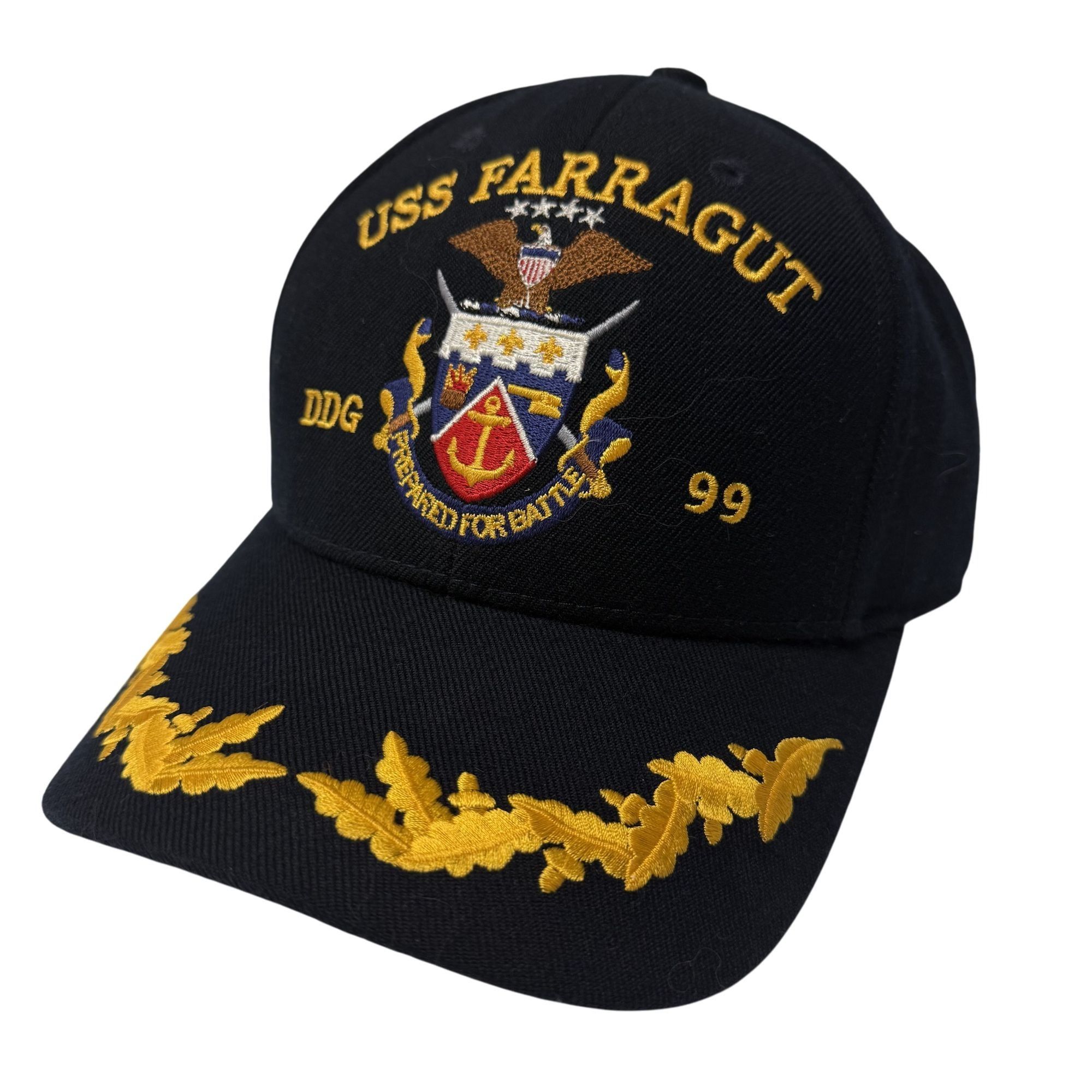 Other Vtg The Corps USS FARRAGUT DDG 99 Prepared for Battle Cap Size ONE SIZE - 2 Thumbnail