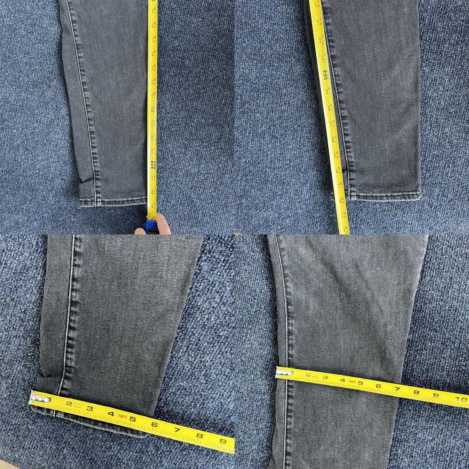 Express Express Skinny Jeans Mens 31x32 Medium Gray Denim Slim Fit Stretch Casual Jeans Size US 31 - 8 Thumbnail