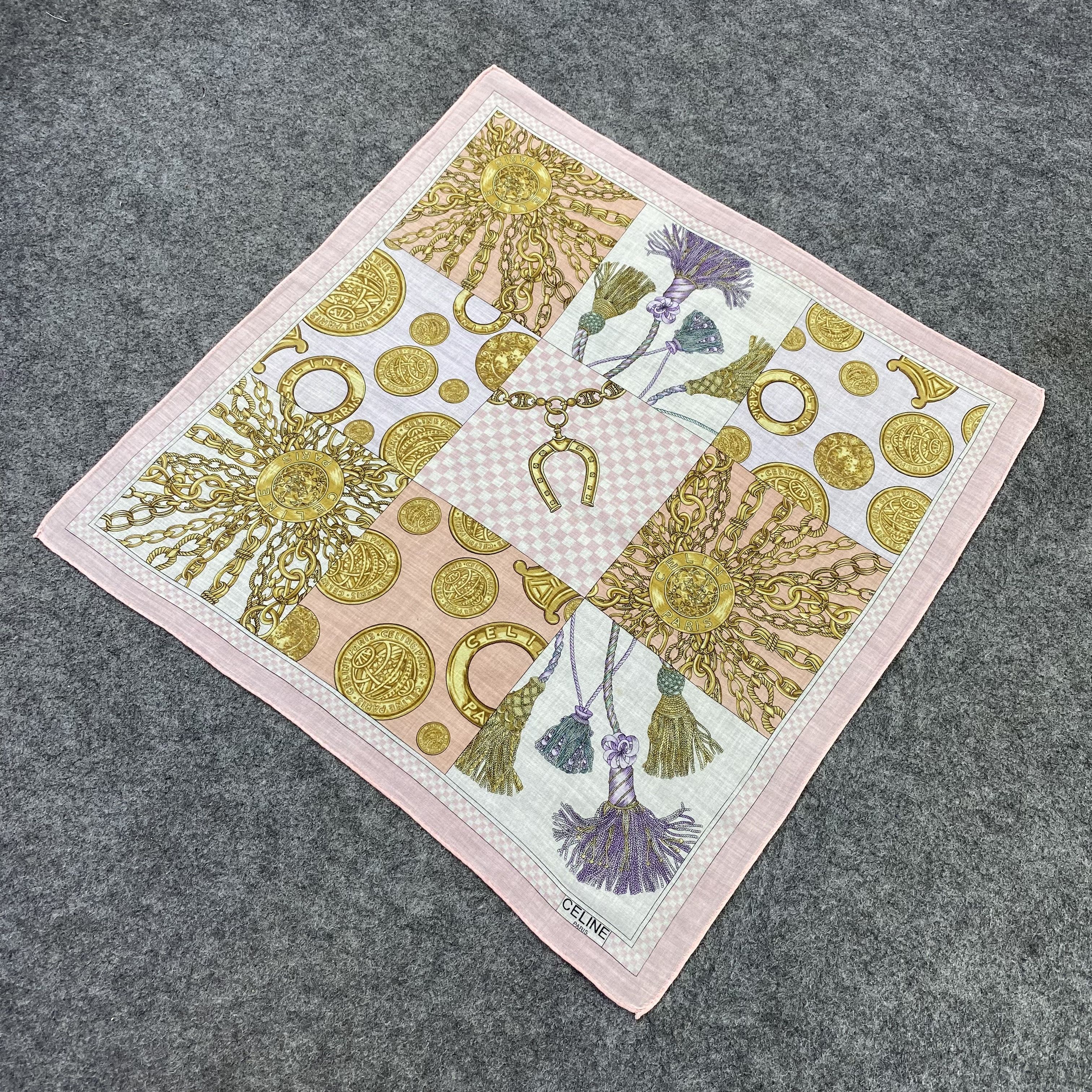 Celine Celine Handkerchief Neckerchief Bandana-B1869 Size ONE SIZE - 4 Thumbnail