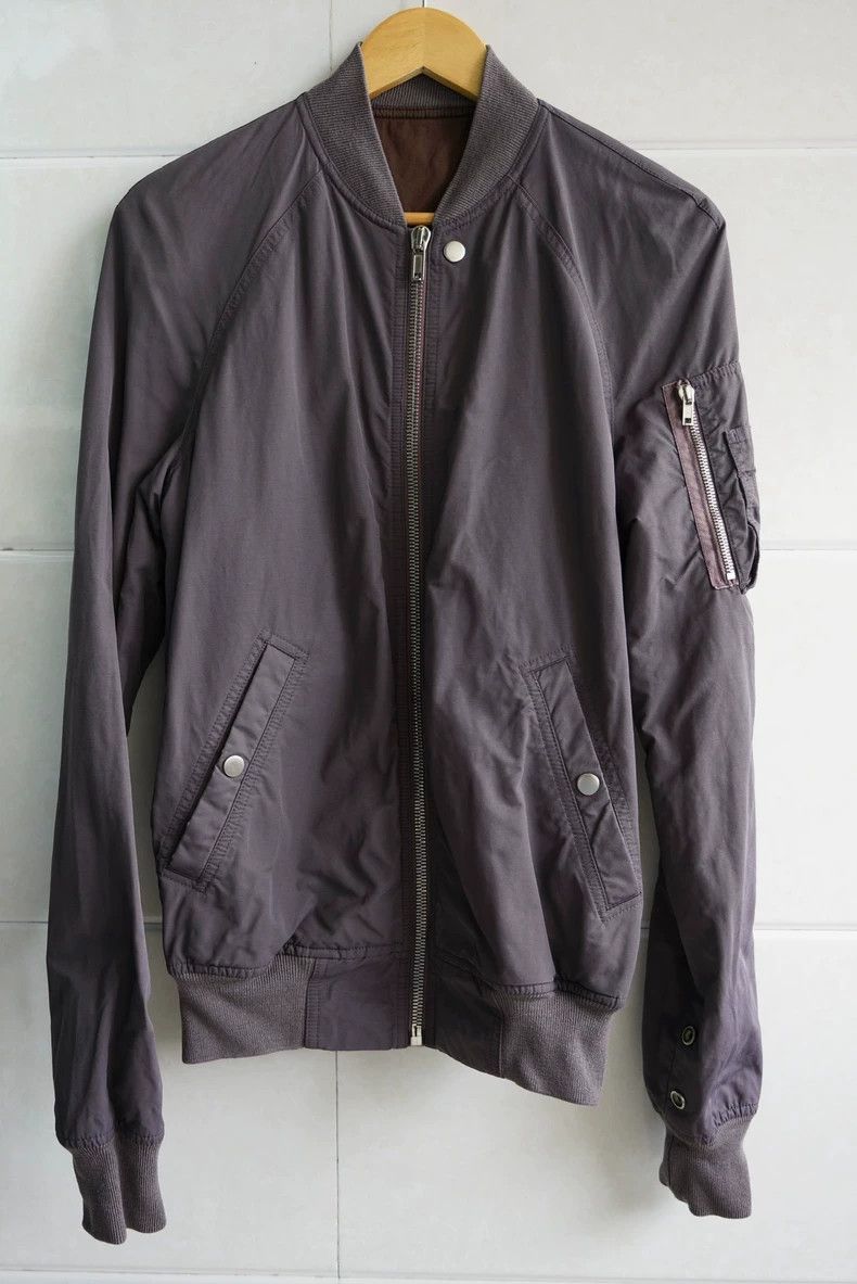 Rick Owens Rick Owens Purple Bomber Jacket for Men Size US M / EU 48-50 / 2 - 1 Thumbnail