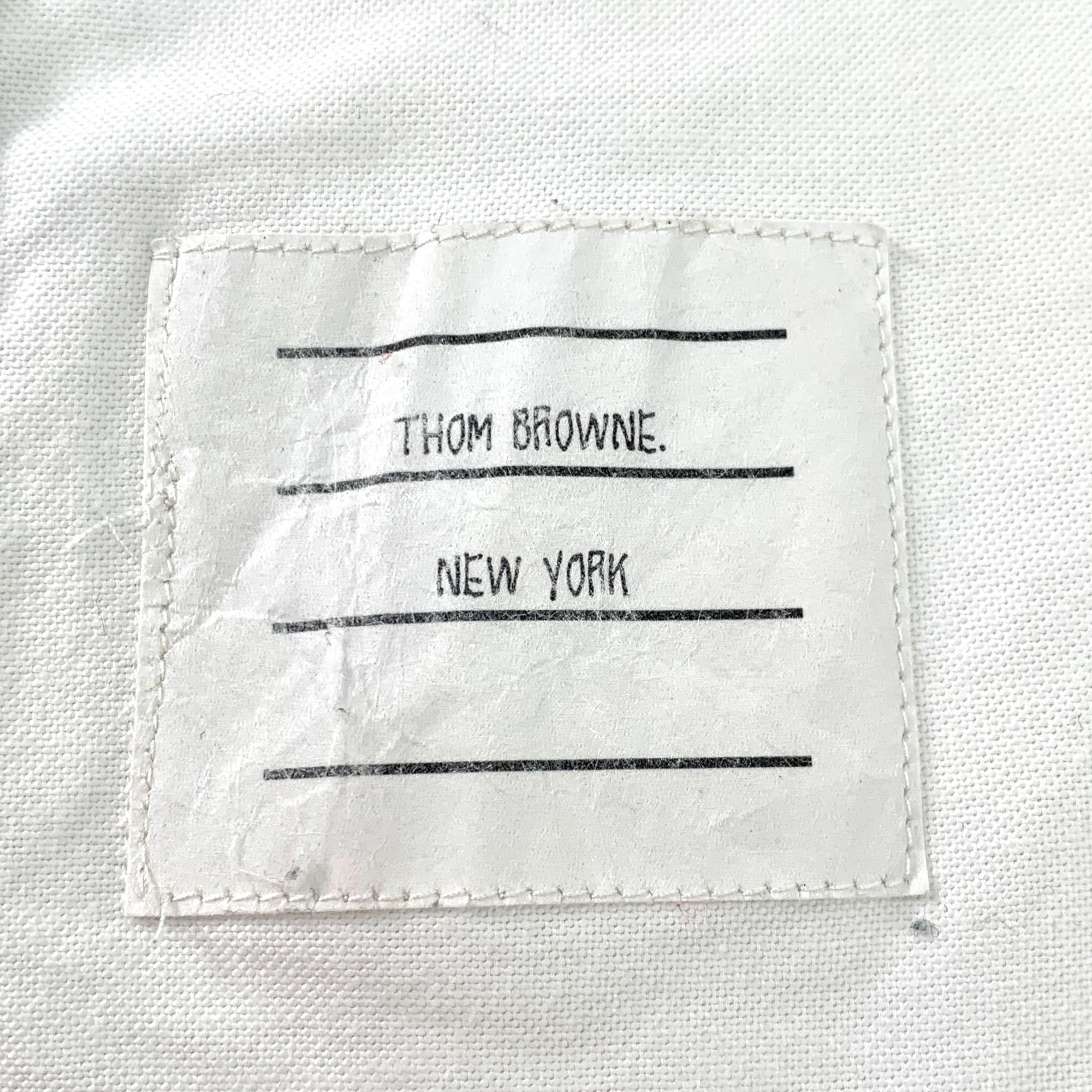 Thom Browne H14267 Thom Browne White Button-Up Shirt Size US S / EU 44-46 / 1 - 5 Thumbnail