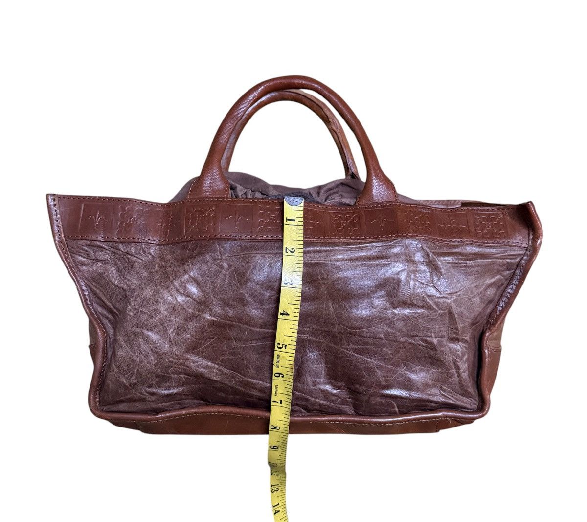 Japanese Brand Full Leather Patina Vintage Old by New Japan Totes Bag Size ONE SIZE - 9 Thumbnail