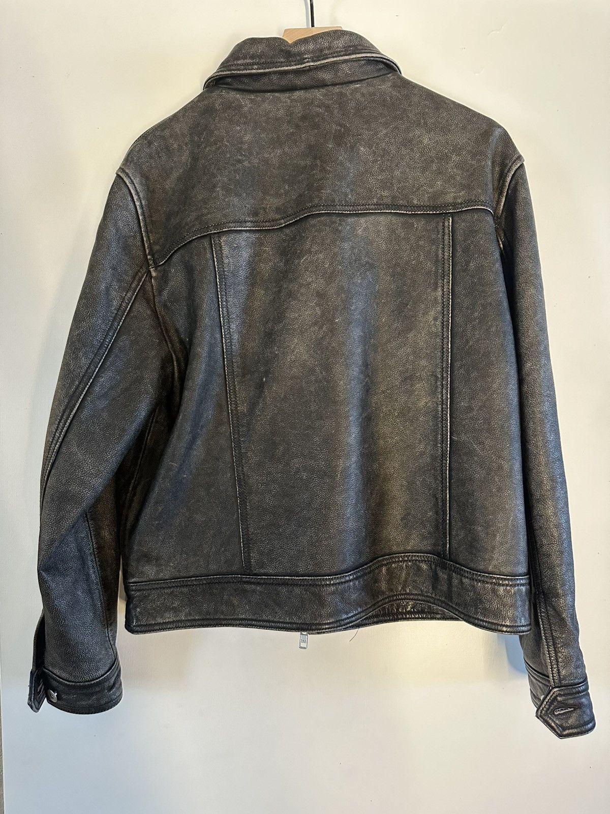 Mutimer black leather jacket