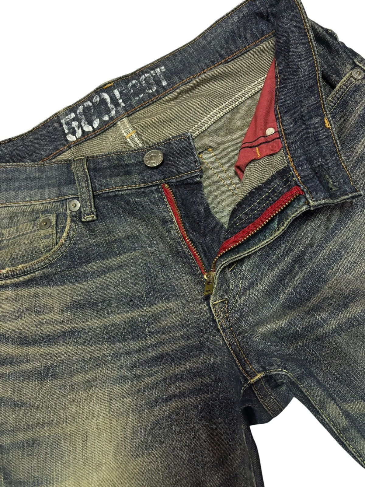 Edwin × Japanese Brand Vintage Edwin 503 Blue Trip Mud Washed Bootcut Jeans Size US 32 / EU 48 - 3 Thumbnail