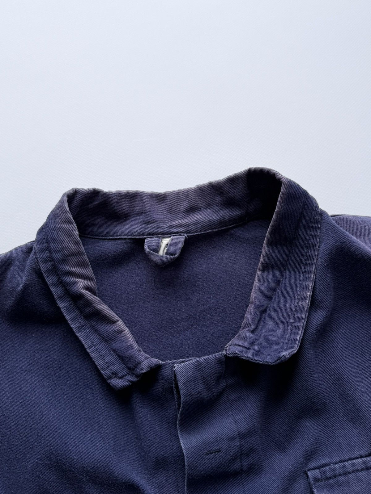 Le Laboureur Vintage 80s French Faded Trashed Snafor Chore Work Jacket Size US XL / EU 56 / 4 - 8 Thumbnail