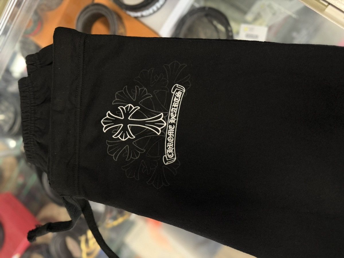Chrome Hearts × Vintage Chrome Hearts Vintage Black White Sweatpants SZ Large Size US 33 - 17 Thumbnail
