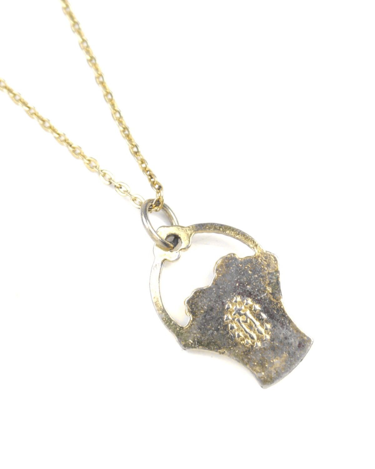 Hysteric Glamour 2000S JAPANESE MADE VIRGIN MARY BLUE GOLD NECKLACE Size ONE SIZE - 4 Thumbnail