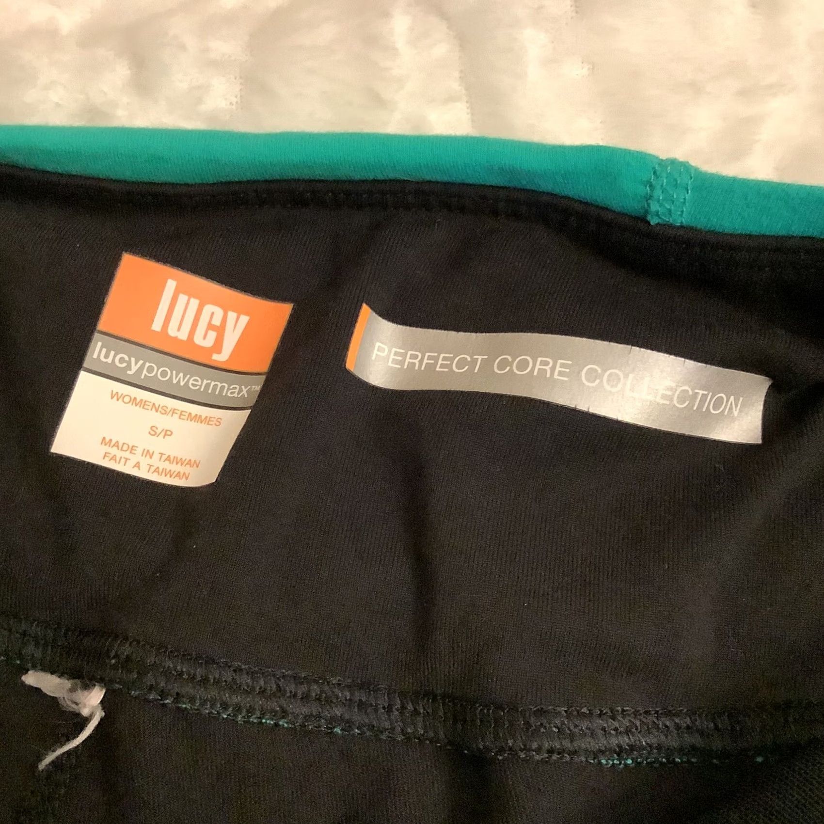 Vintage Lucy Perfect Core Pants Leggings Black Green Sz Sm Womens Size 28" / US 6 / IT 42 - 3 Thumbnail