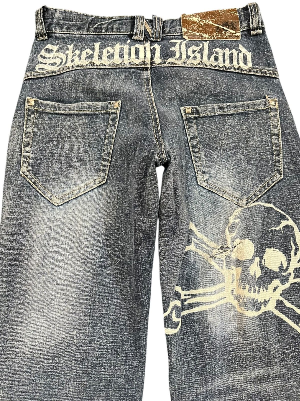 Japanese Brand × Seditionaries Vintage Japanese Brand Skeleton Island Seditionaries Dneim Size US 28 / EU 44 - 10 Thumbnail