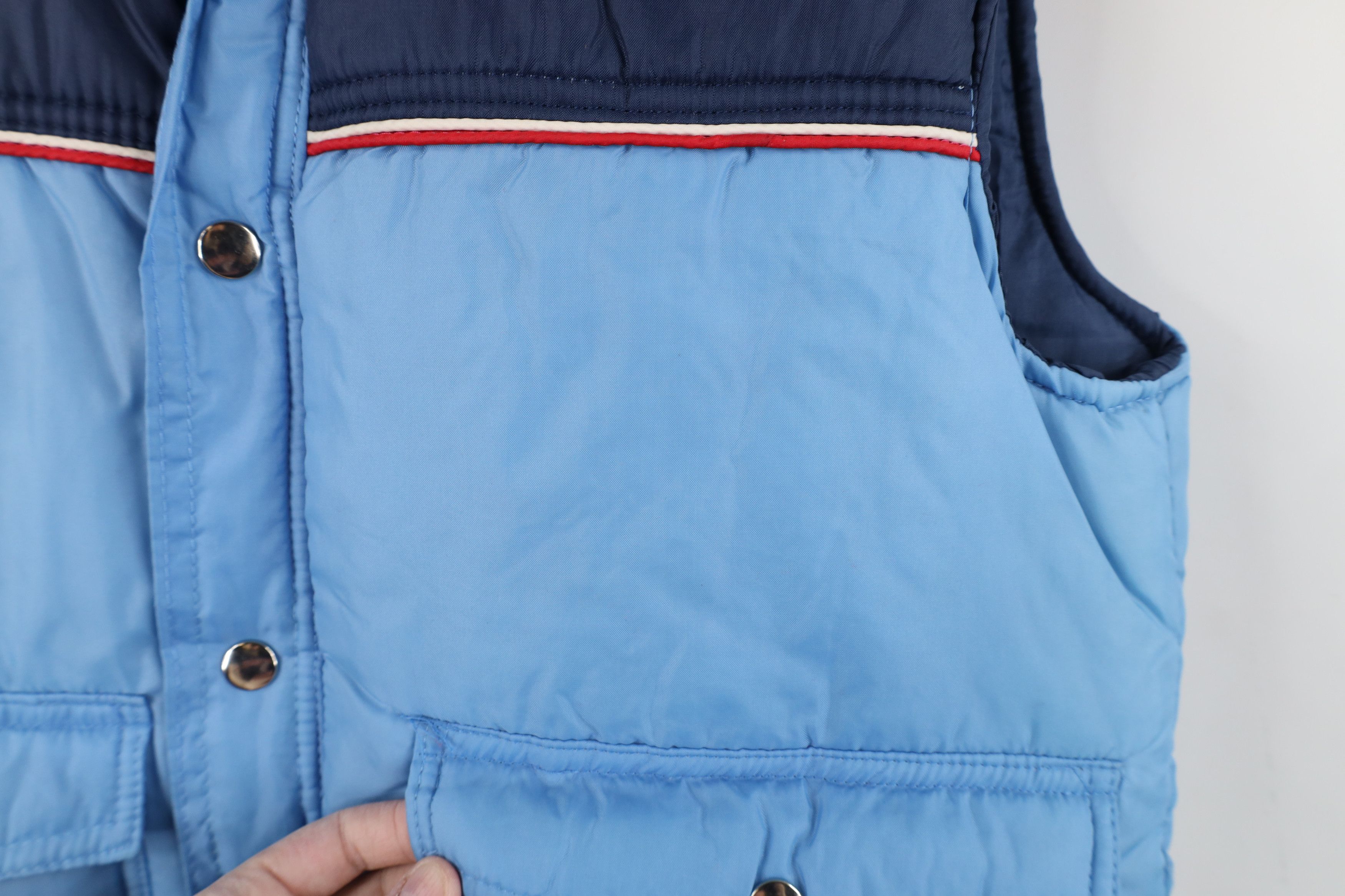 Vintage Vintage 70s Streetwear Block Western Puffer Vest Jacket Size US S / EU 44-46 / 1 - 4 Thumbnail