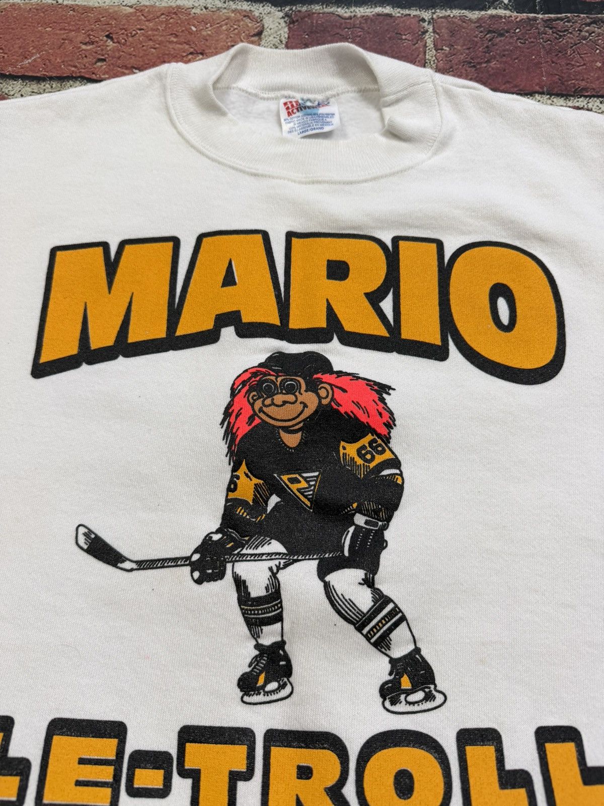 Hanes Vintage Pittsburgh Penguins Sweatshirt Mario Troll Lemieux Size US L / EU 52-54 / 3 - 6 Thumbnail