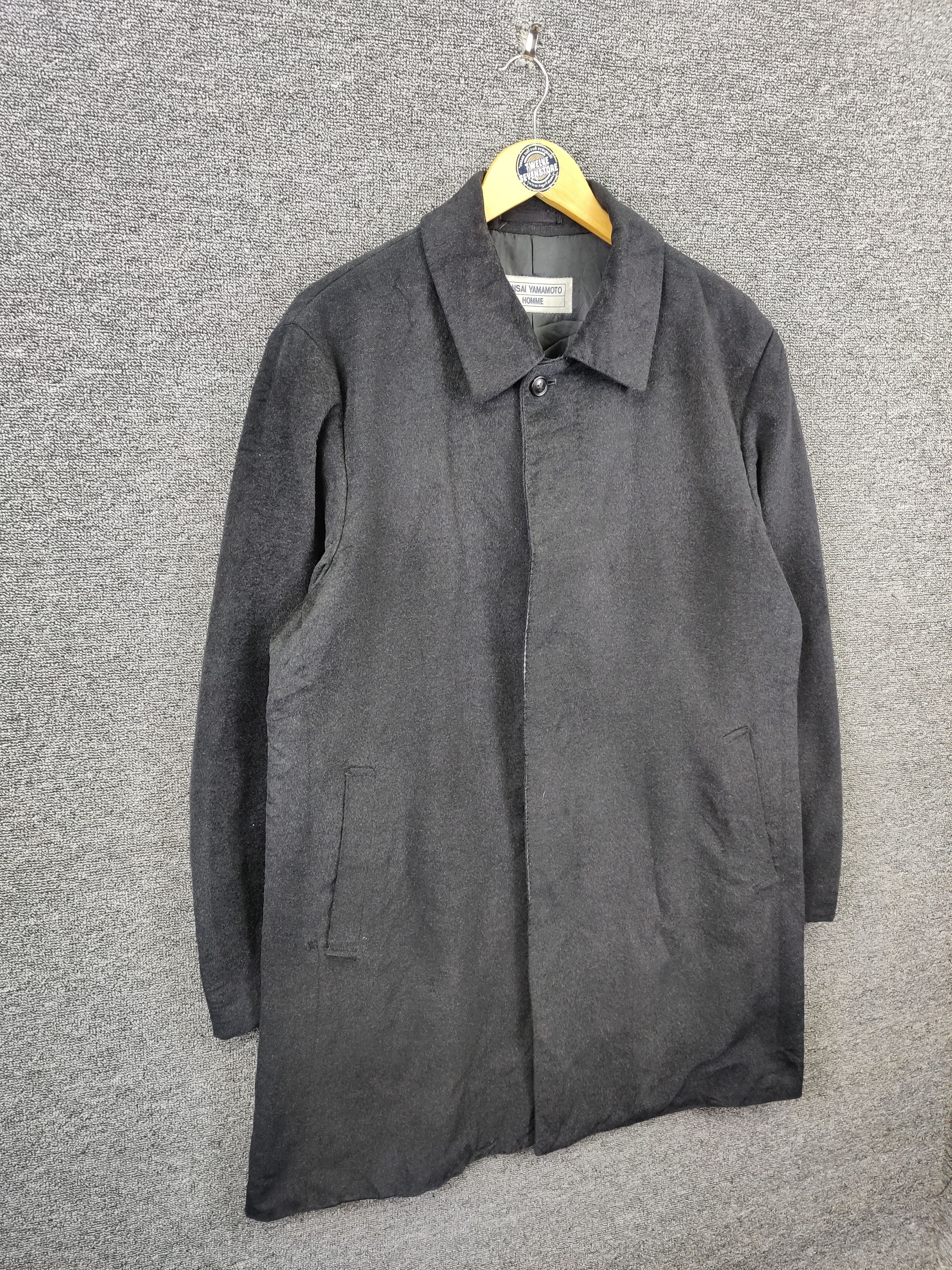 Kansai Yamamoto Vintage Kansai Yamamoto Homme Wool Single Breasted Coat Size US L / EU 52-54 / 3 - 5 Thumbnail
