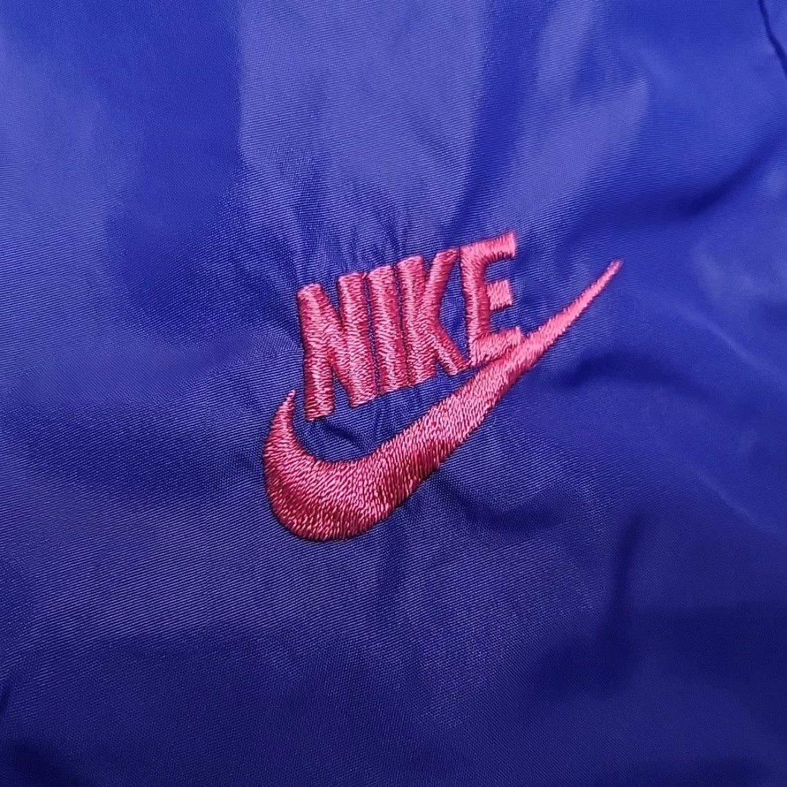 Nike VINTAGE Nike Track Pants Women MBlue Pink Windbreaker Jogger Swoosh 80s 90s Retro Size 32" / US 10 / IT 46 - 4 Thumbnail