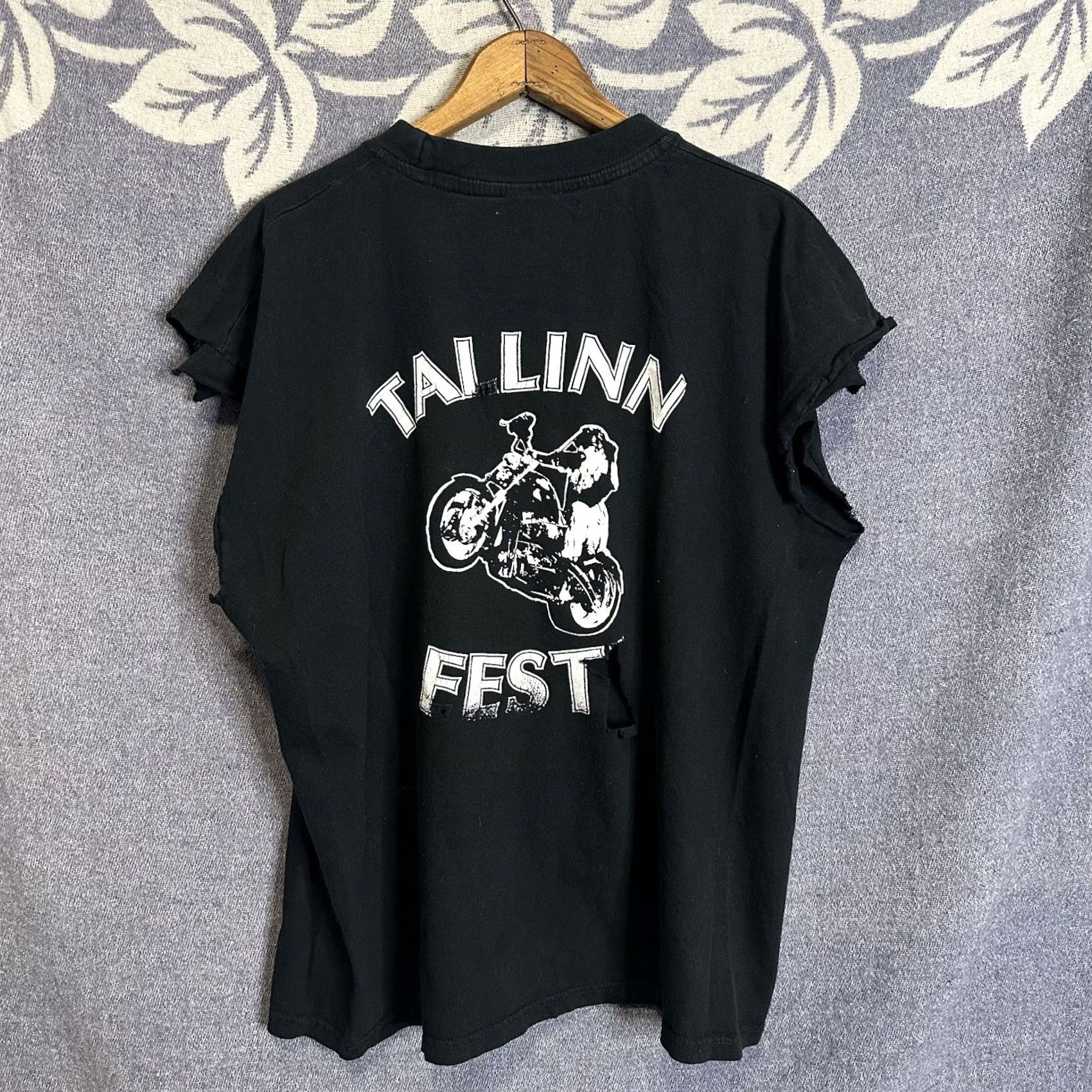 Harley Davidson VINTAGE Harley-Davidson T-Shirt Biker 90s Graphic Print Black XL Sleeveless Crew Neck Unisex Adults Size US XL / EU 56 / 4 - 2 Thumbnail