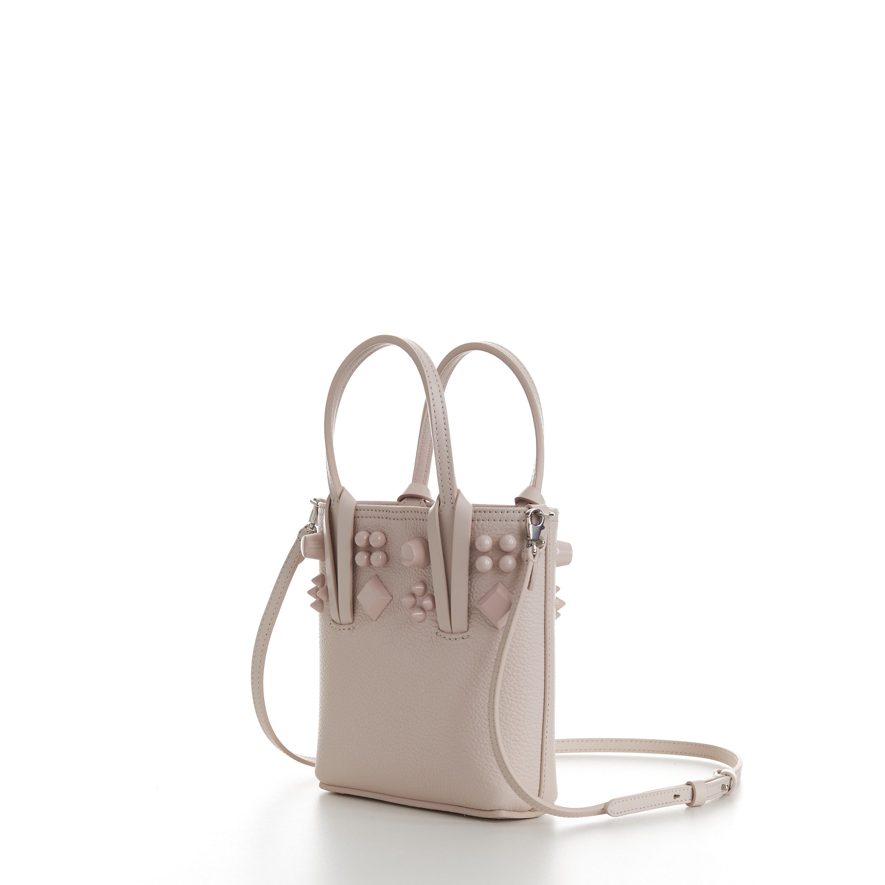 Christian Louboutin Cabata N/S Mini Bag - Milk White Leather, Tonal Spikes Size ONE SIZE - 2 Thumbnail