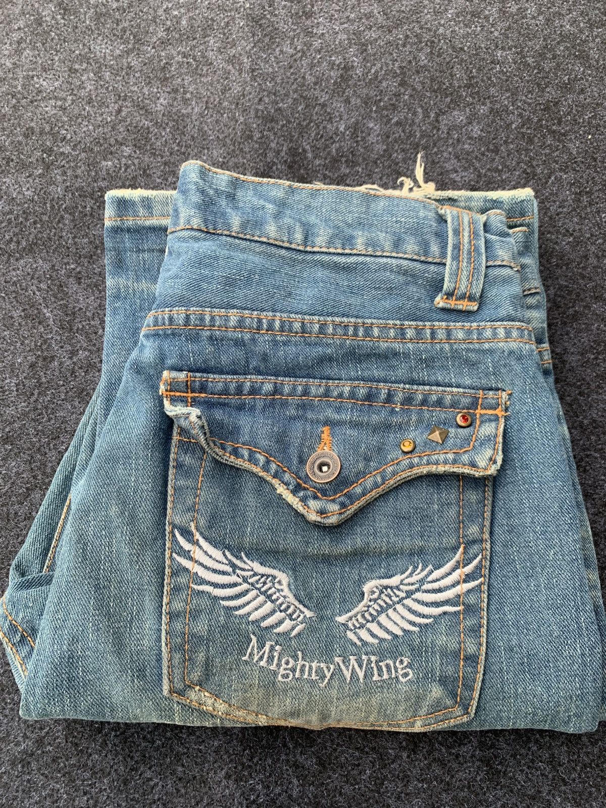Japanese Brand Nylaus Flare Cut Denim – Rare Japan Brand 30x32 Size US 30 / EU 46 - 13 Thumbnail