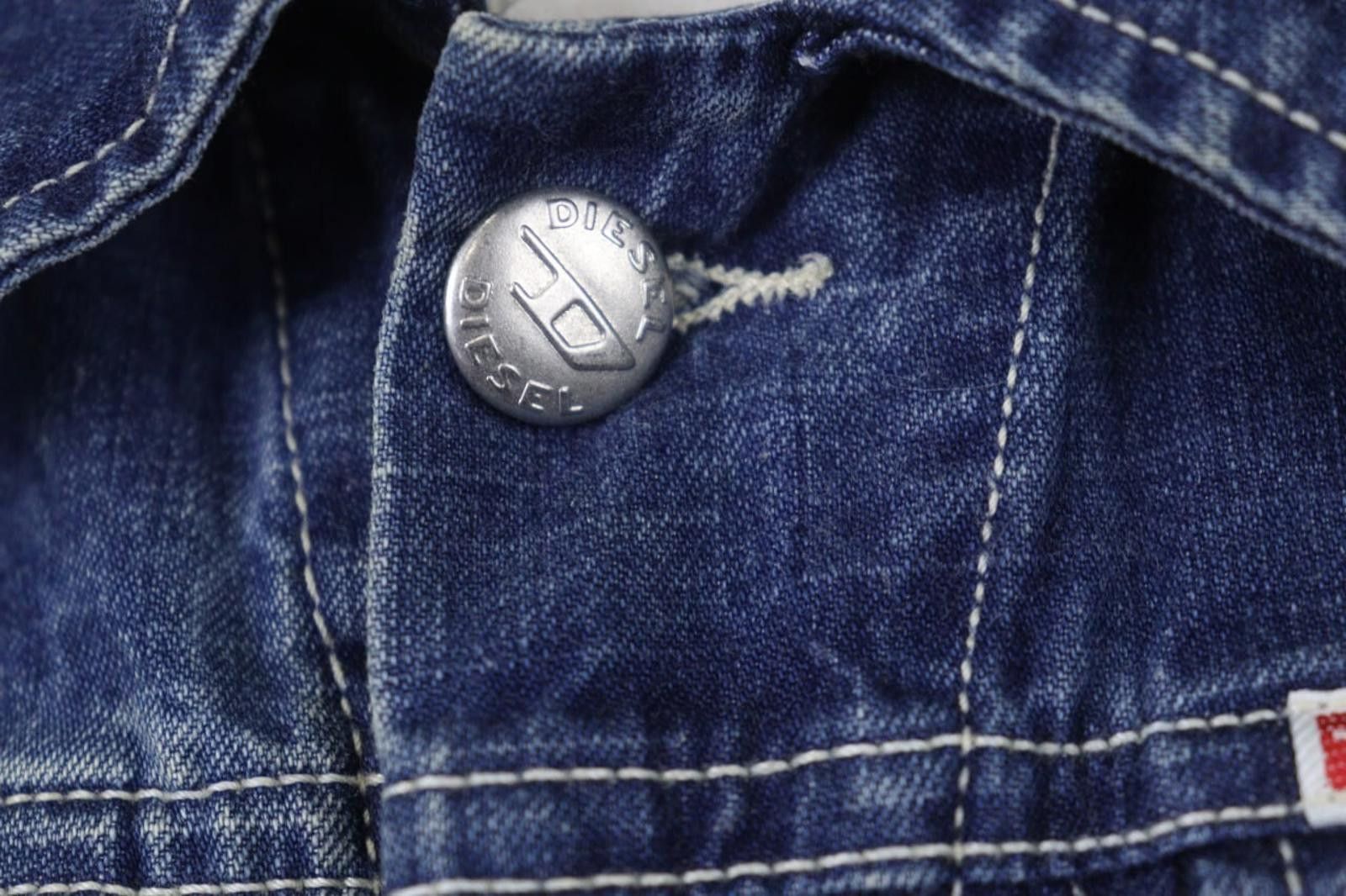 Diesel Diesel Blue Cotton Denim Collared Front Jean Jacket Size S Size S / US 4 / IT 40 - 11 Thumbnail