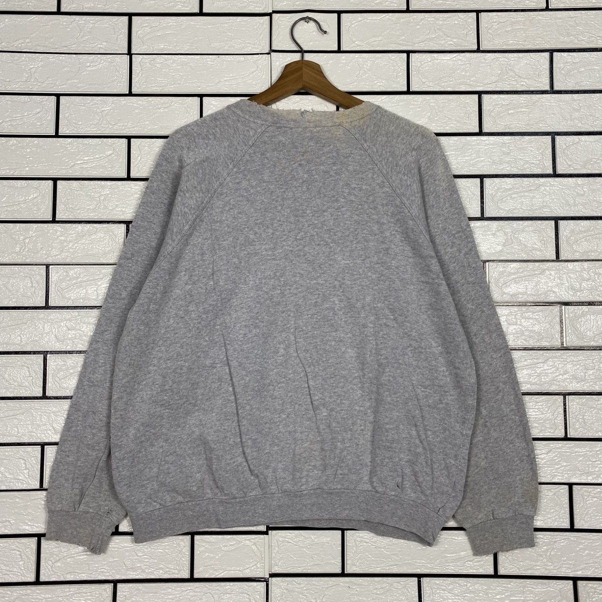 Vintage 📌Distressed Design Sweatshirt Trussardi Big Logo Size US M / EU 48-50 / 2 - 9 Thumbnail