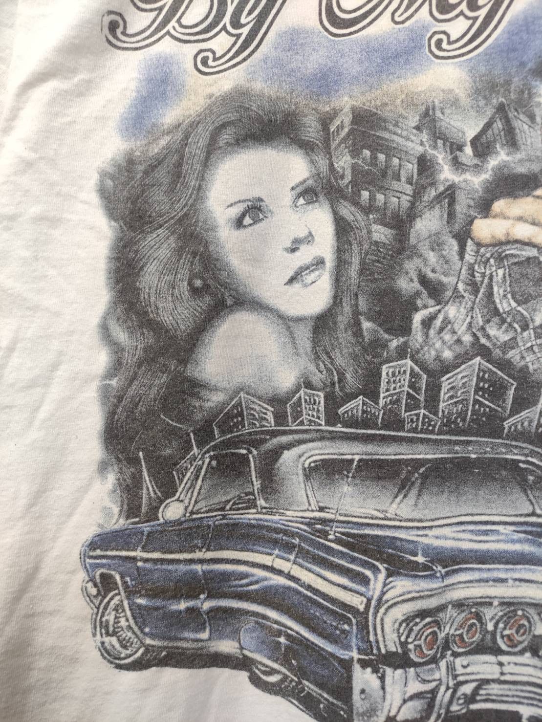 Rap Tees Vtg 00's Low Rider " By My Side " Chicano Style T-Shirt Size US XL / EU 56 / 4 - 3 Thumbnail