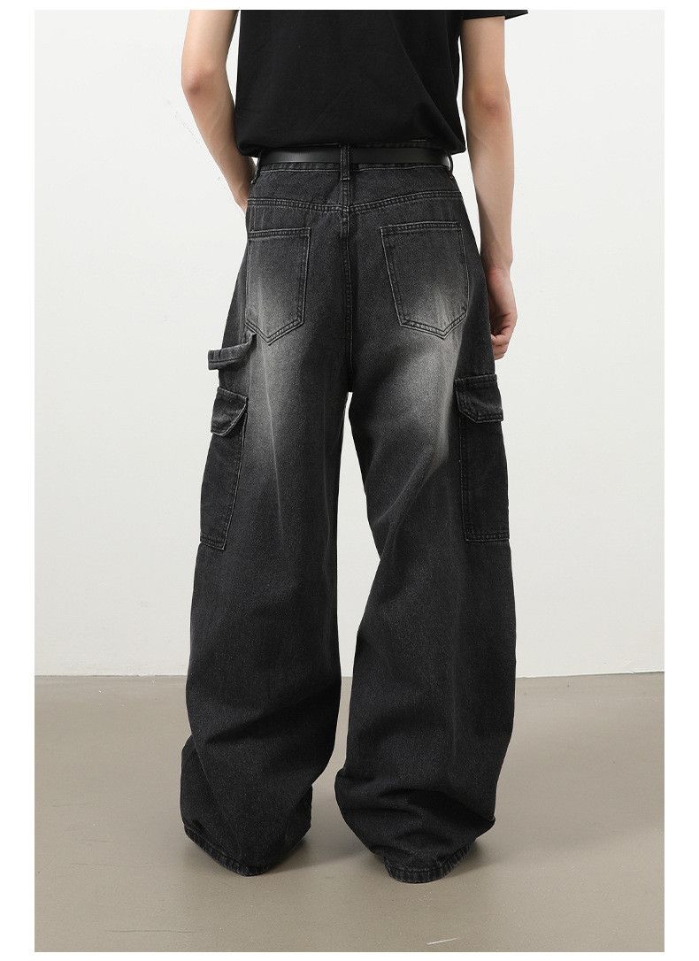 Jean American washed vintage workwear casual straight jeans Size US 32 / EU 48 - 6 Thumbnail