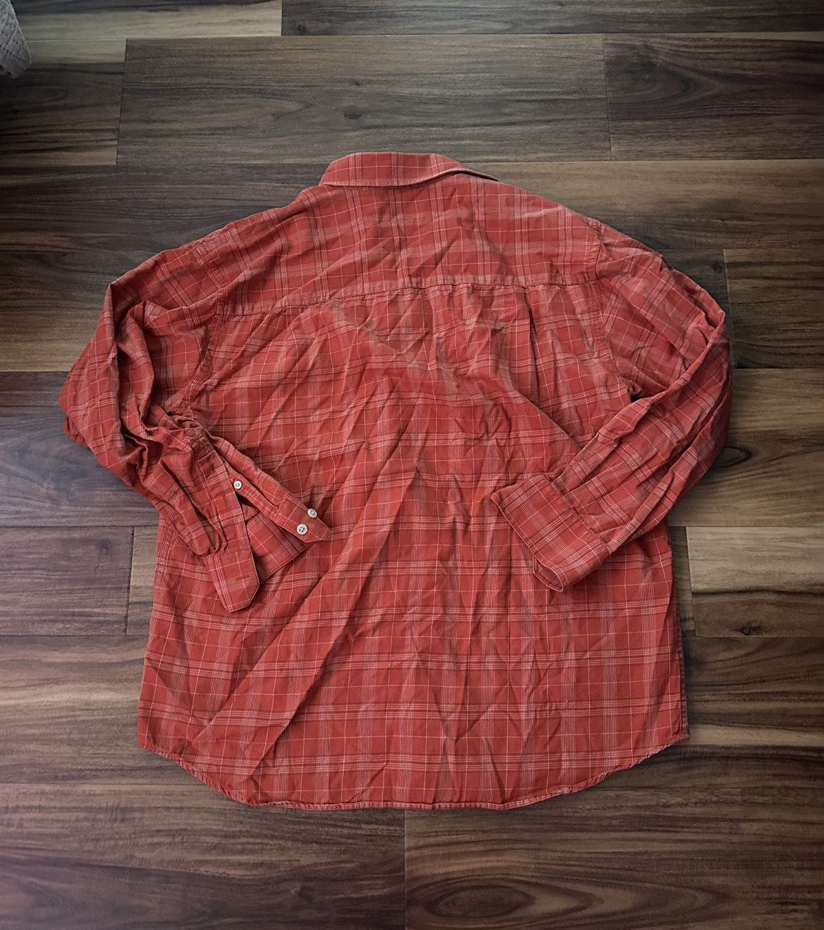 Vintage Very rare red orange flannel Size US M / EU 48-50 / 2 - 3 Thumbnail