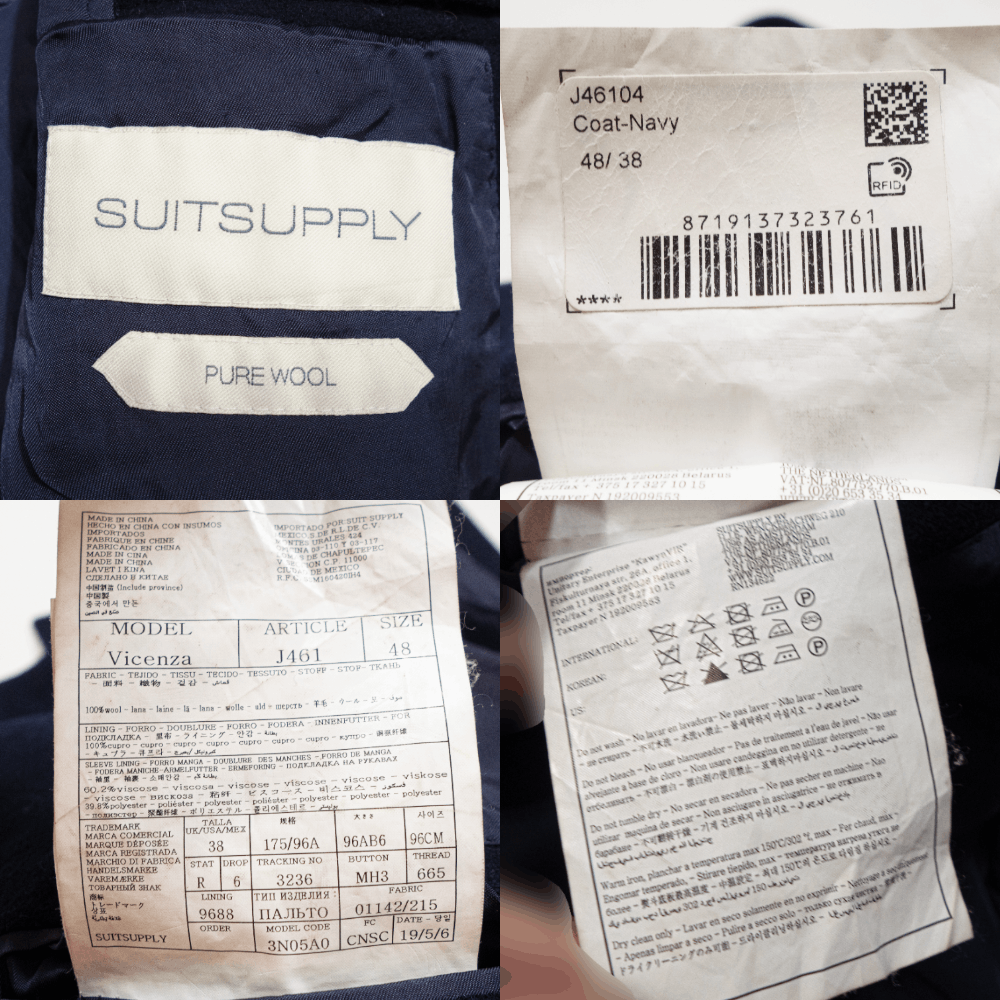 Suitsupply Vicenza Wool Overcoat Size US M / EU 48-50 / 2 - 8 Thumbnail