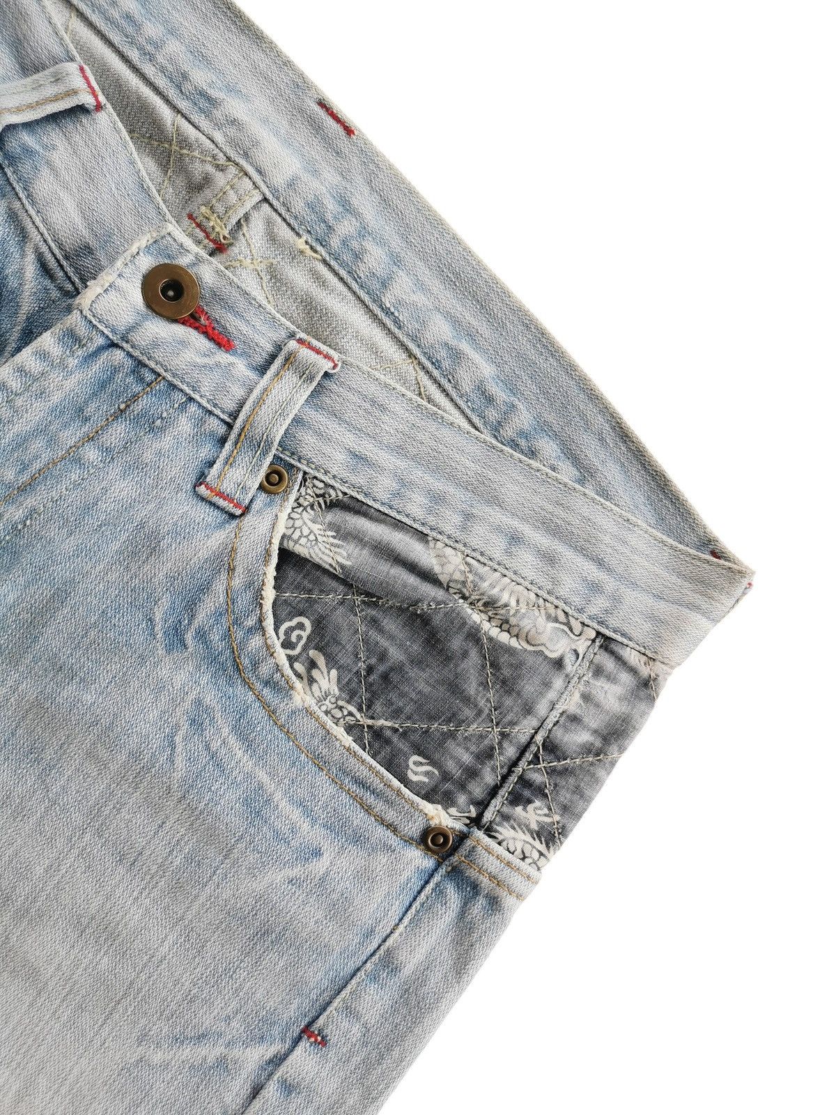 Karakuri Tamashii Vintage Karakuri Tamashi Dragon Japan Denim - 32”x31” Size US 32 / EU 48 - 8 Thumbnail