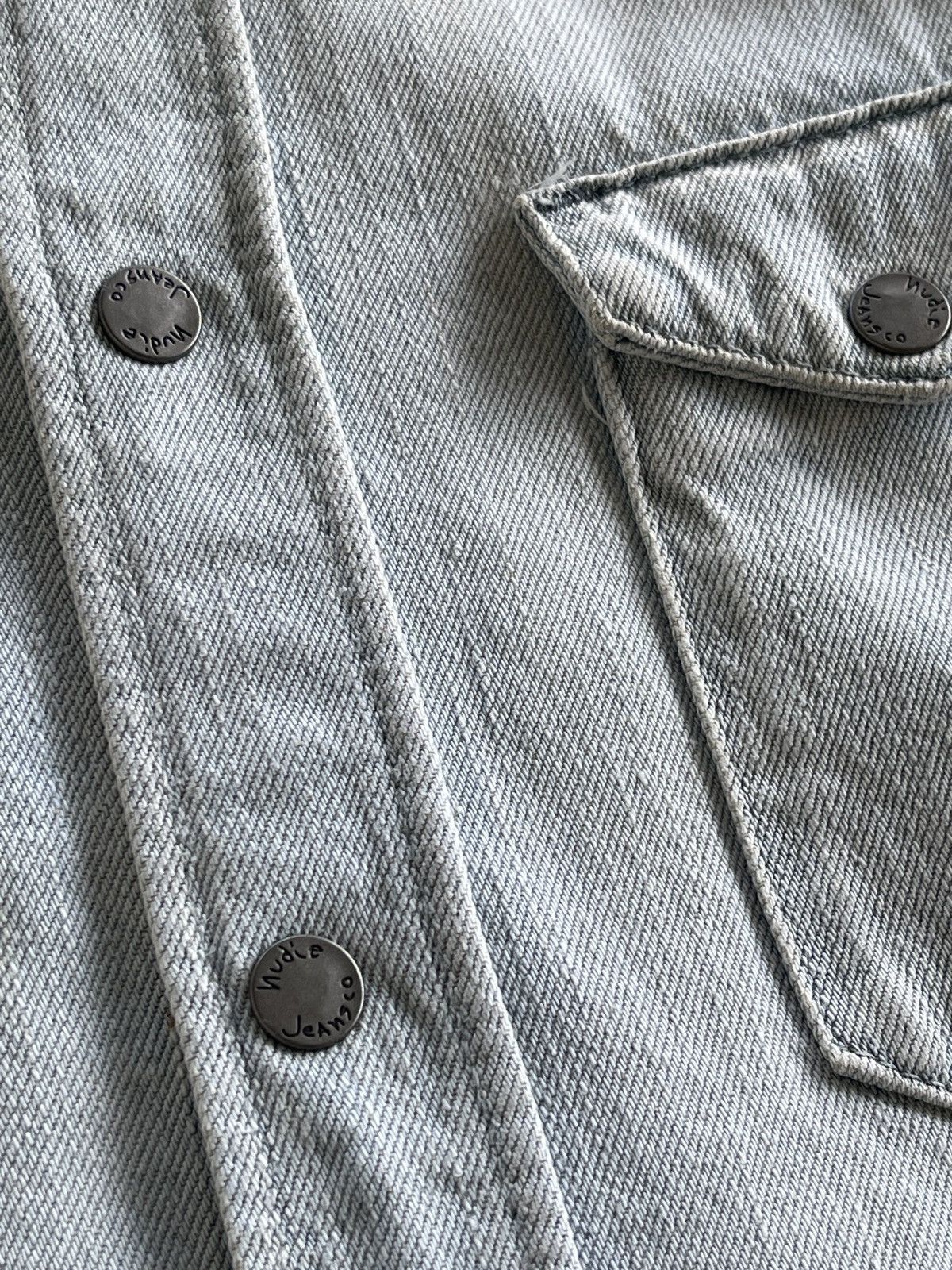 Nudie Jeans Nudie Jonis Ocean Waves Denim Shirt Size US S / EU 44-46 / 1 - 14 Thumbnail